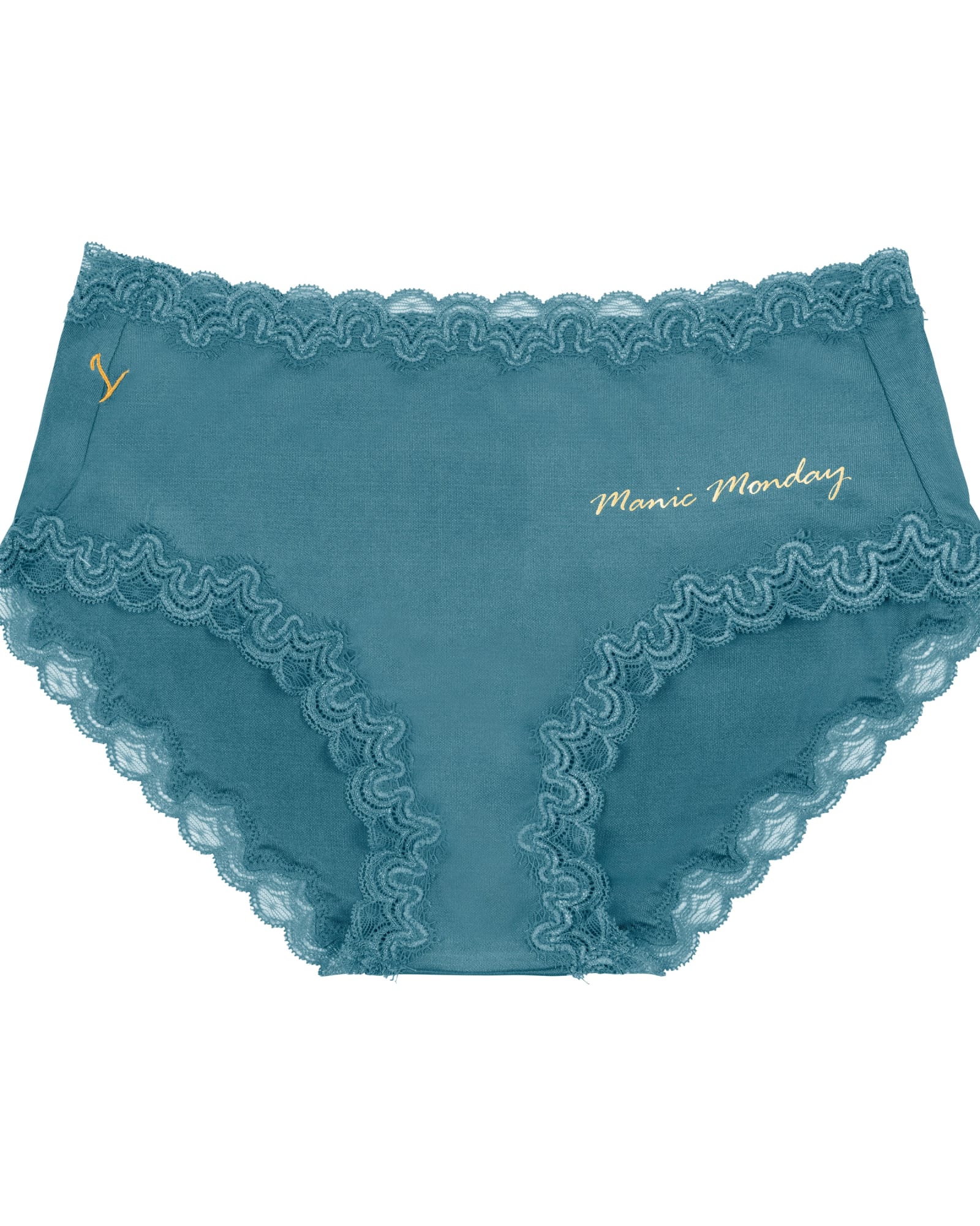 Soft Silks Days of the Week Panties | Manic Monday in Storm Blue