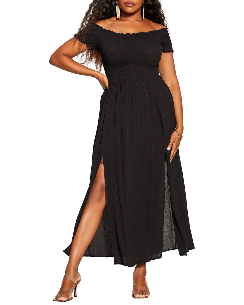 Faye Summer Passion Maxi Dress | Black