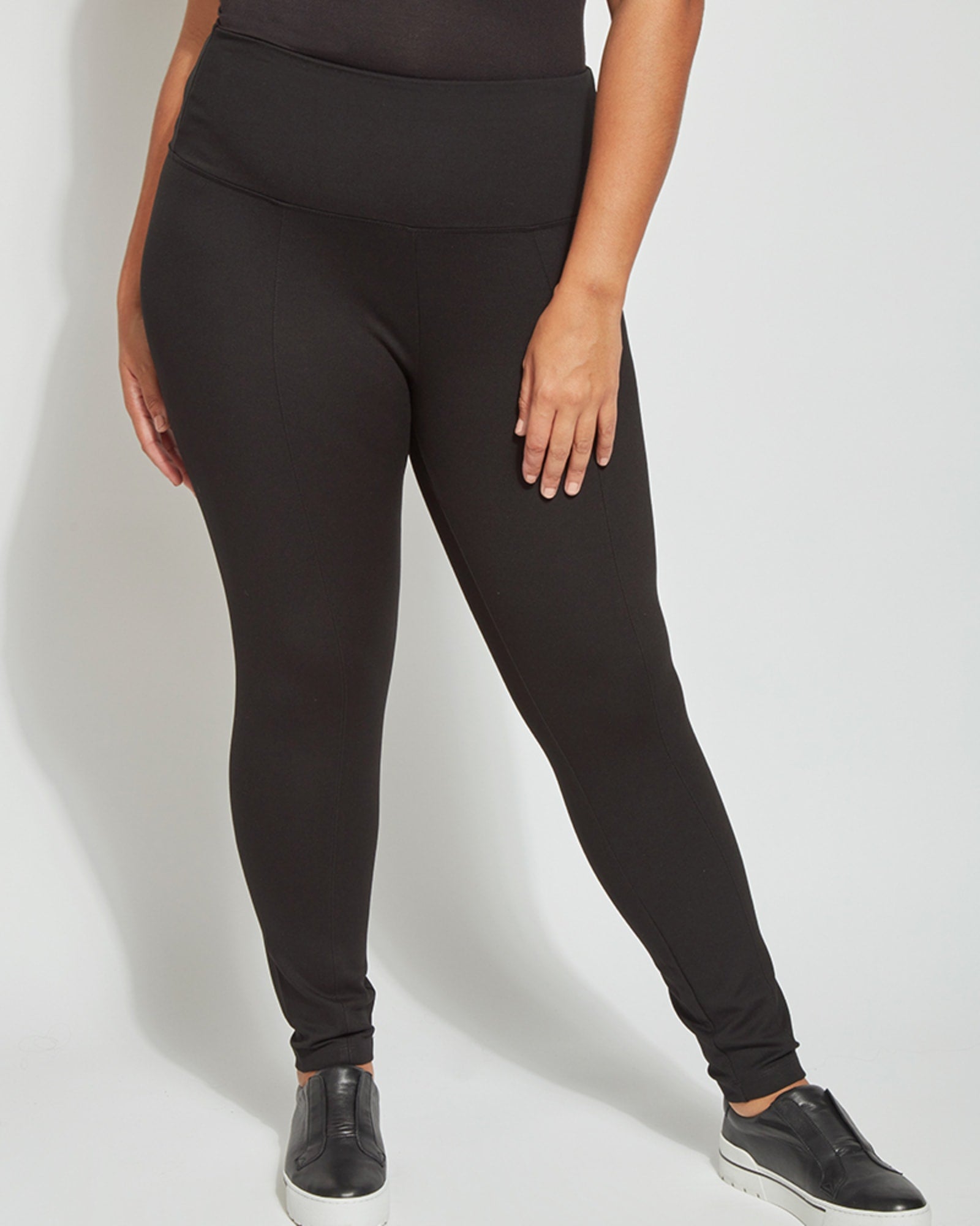 Black Plus Size Ponte Leggings