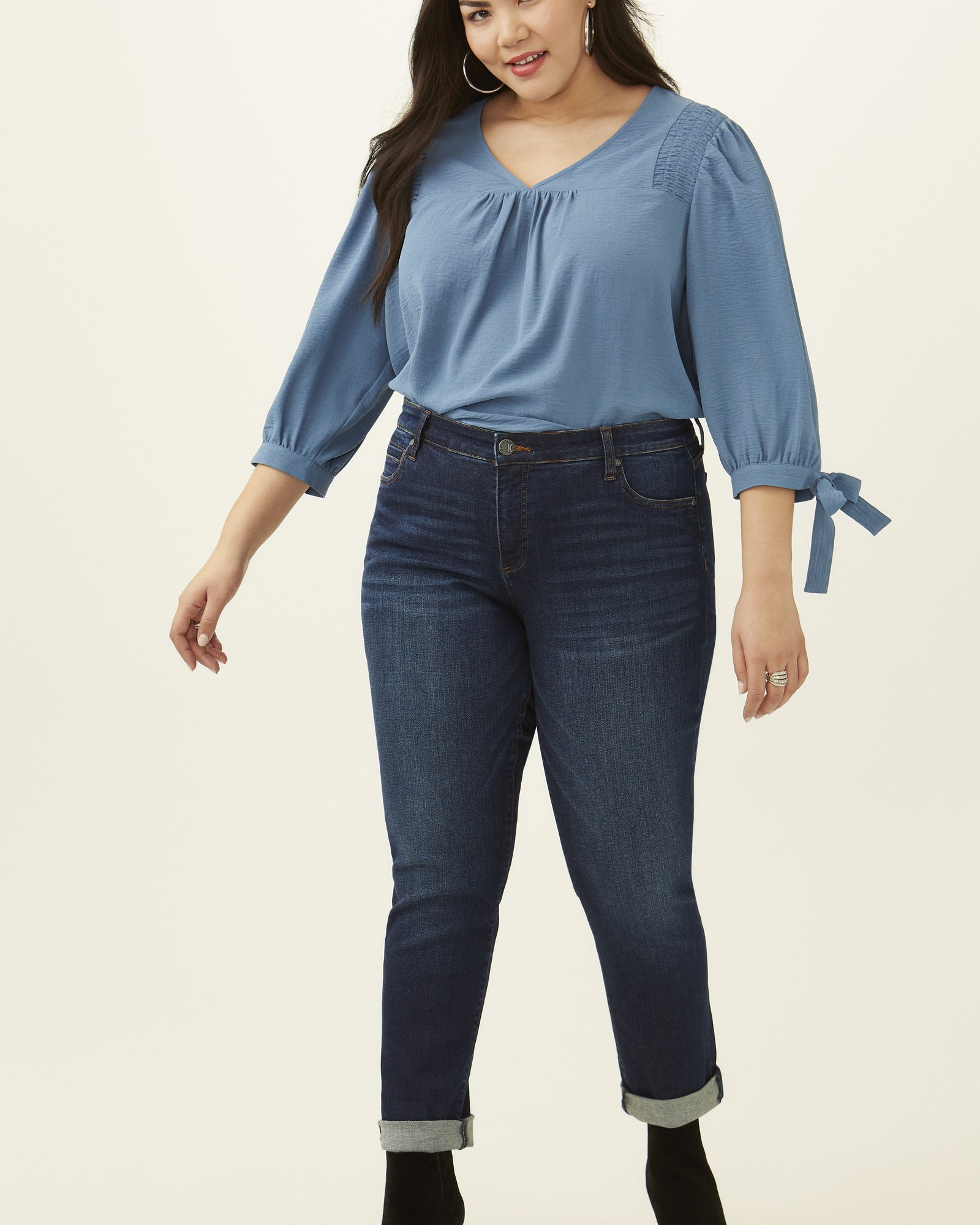 Plus Size Acela Boyfriend Jean