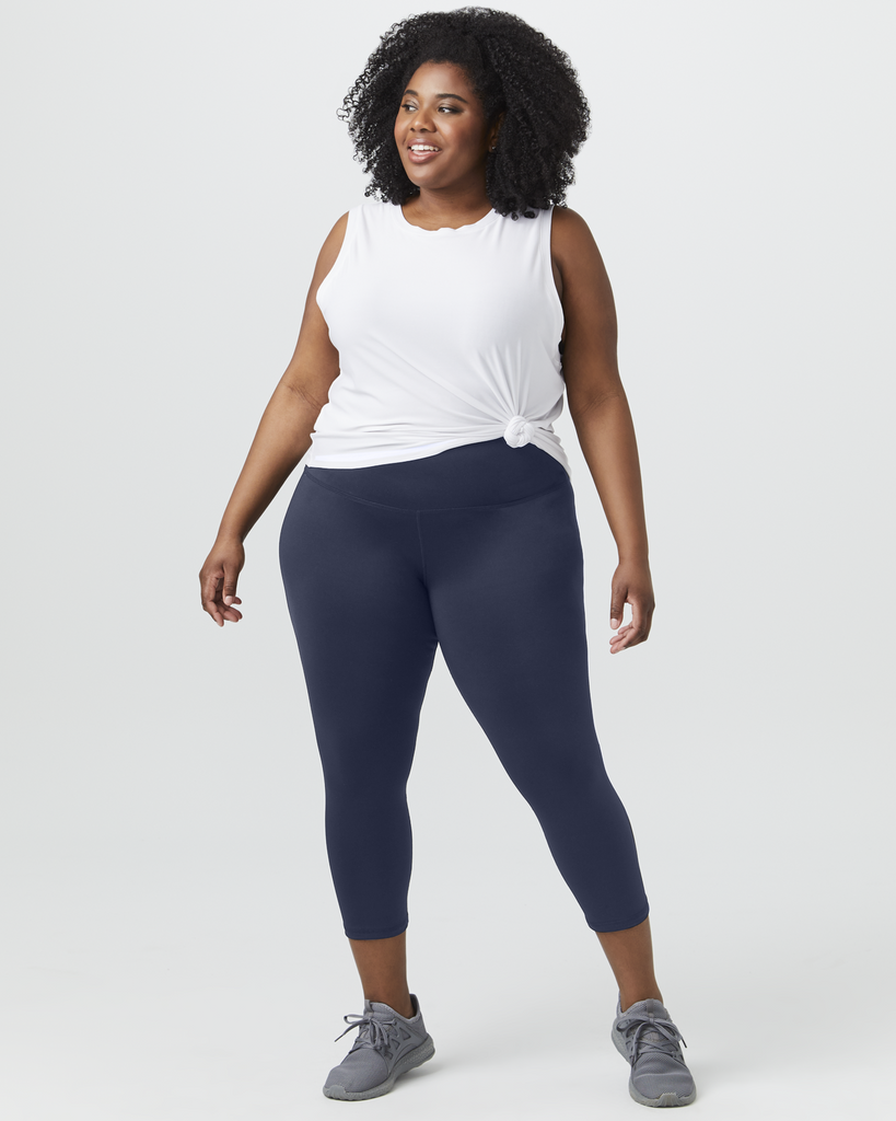 Biscayne Plus Size High-Waisted Active Legging | Navy