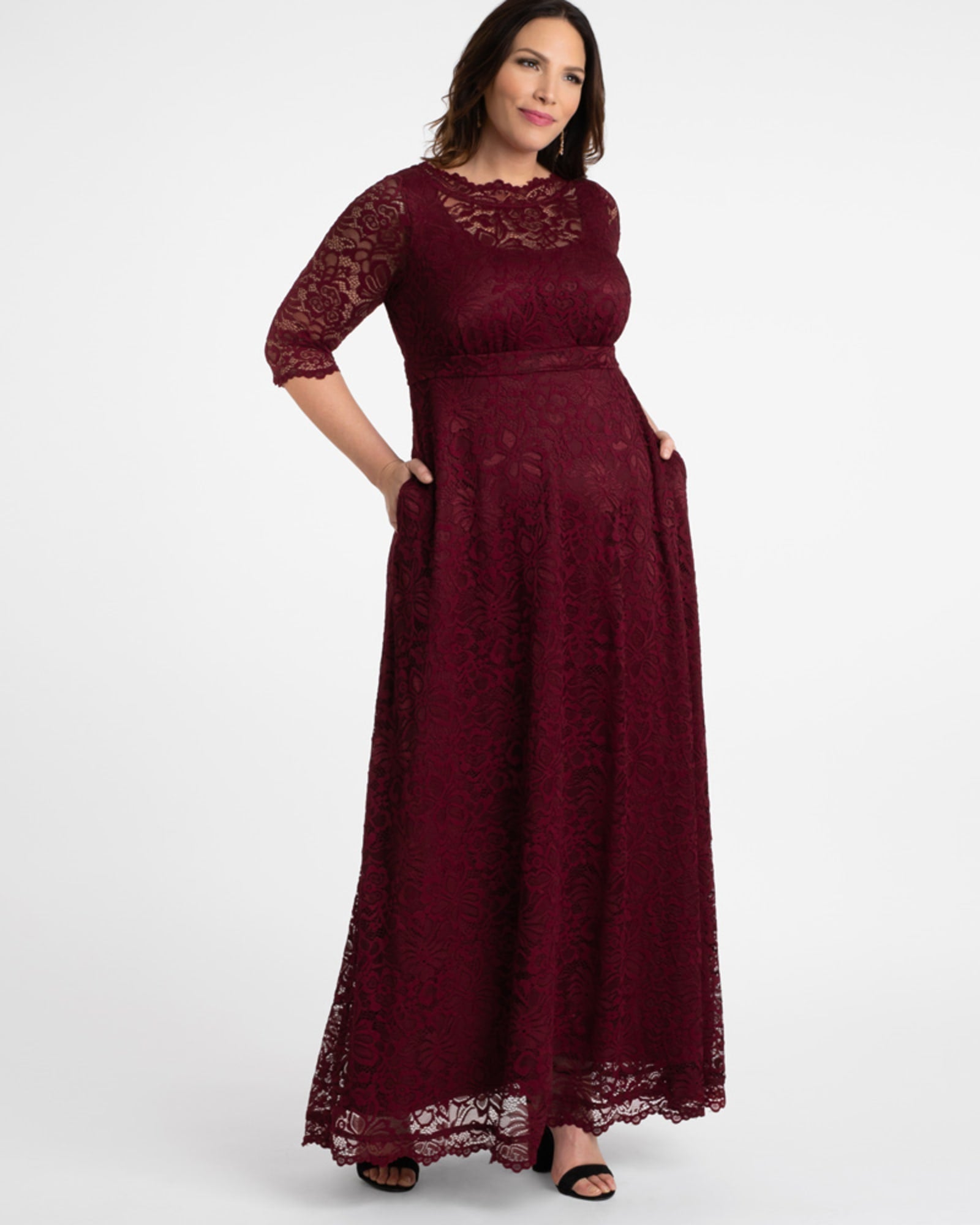 Leona Lace Gown | PINOT NOIR