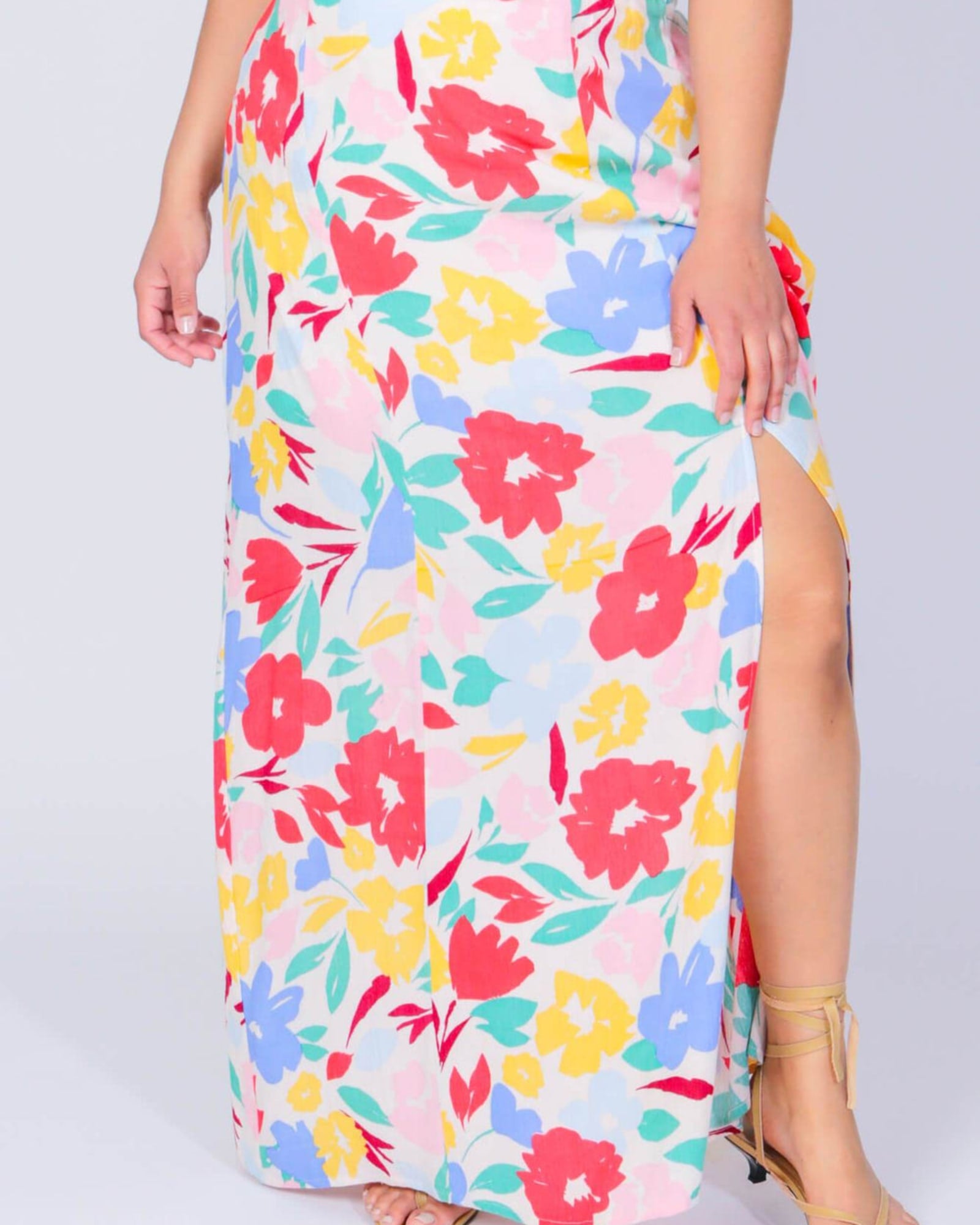 Herb Maxi Skirt | Large Floral