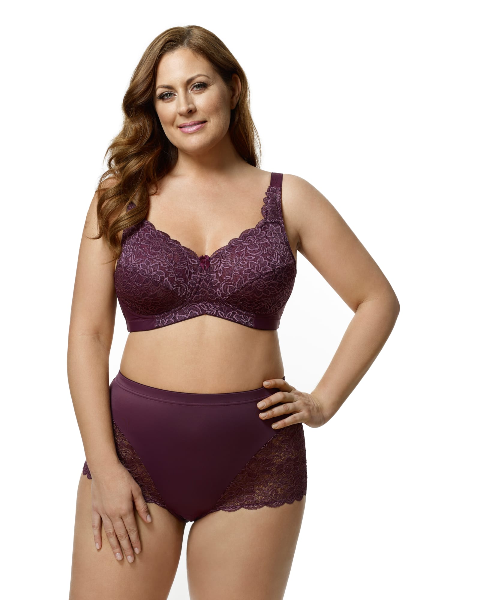  2-Pack Wide Strap Bra Plus Size Full Coverage Underwire Support  Panels 34 36 38 40 42 44 / C D E F G H I J (34DDD/F, Lavender/Dusty Pink) :  Clothing, Shoes & Jewelry