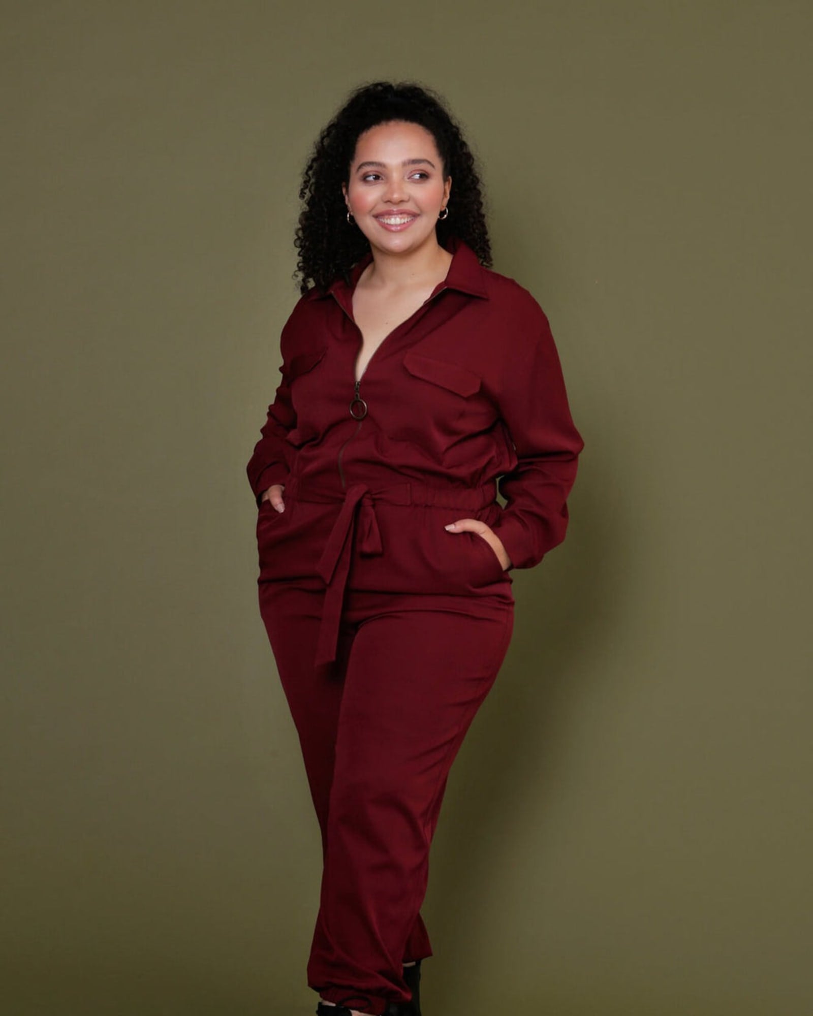 Malaya Modern Utility Jumpsuit | Rooibos