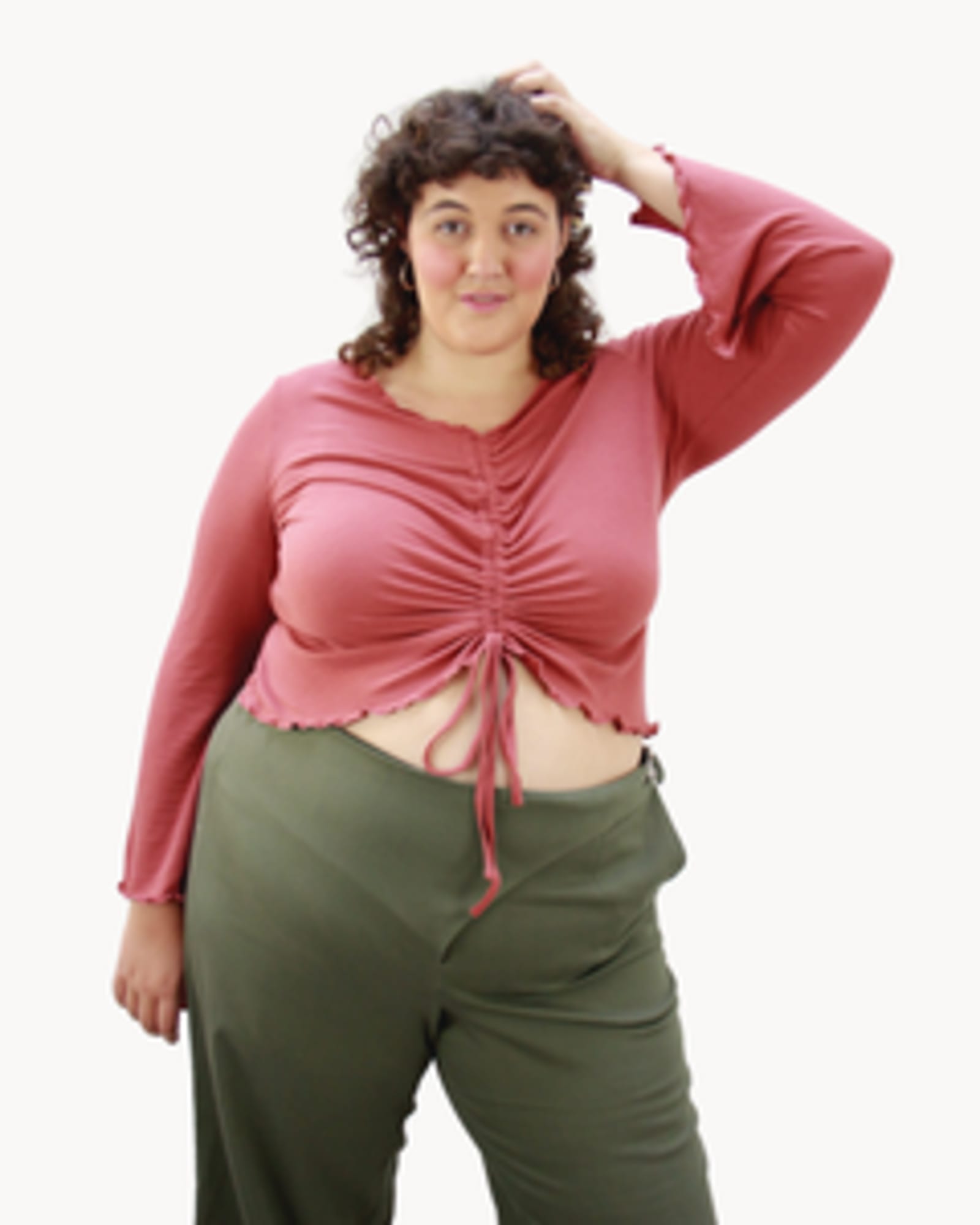 Addy Ruched Top | MARSALA