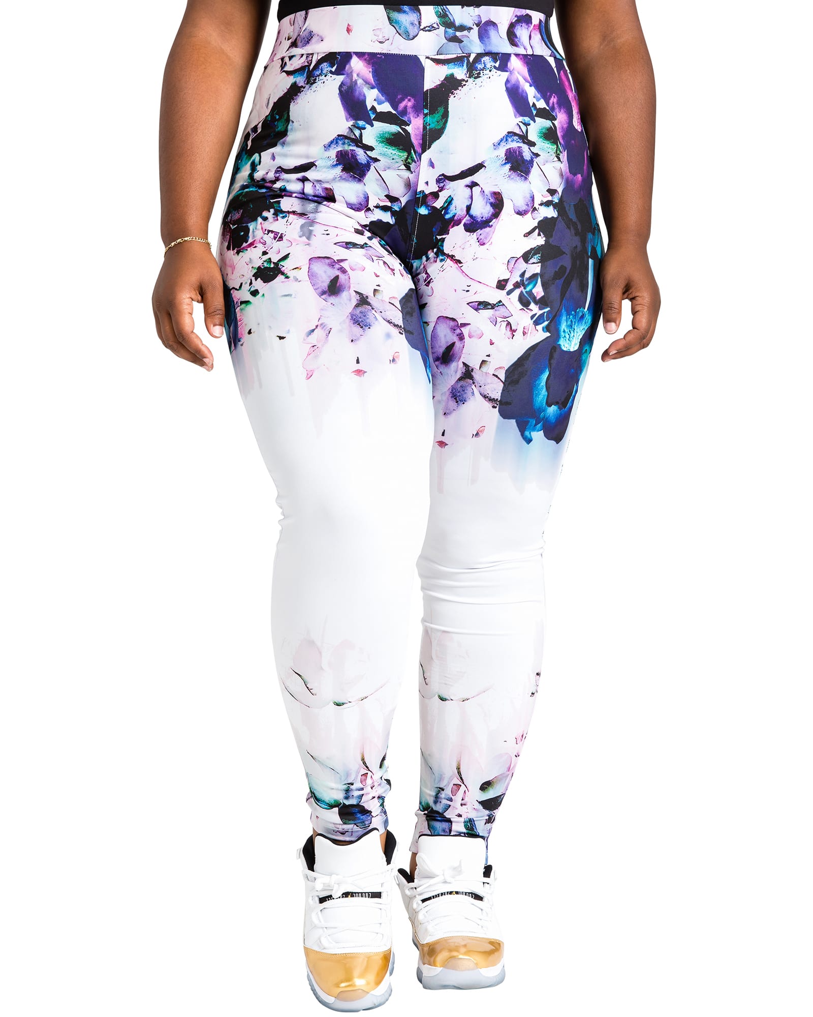 Heather Floral Print Legging | Multicolored