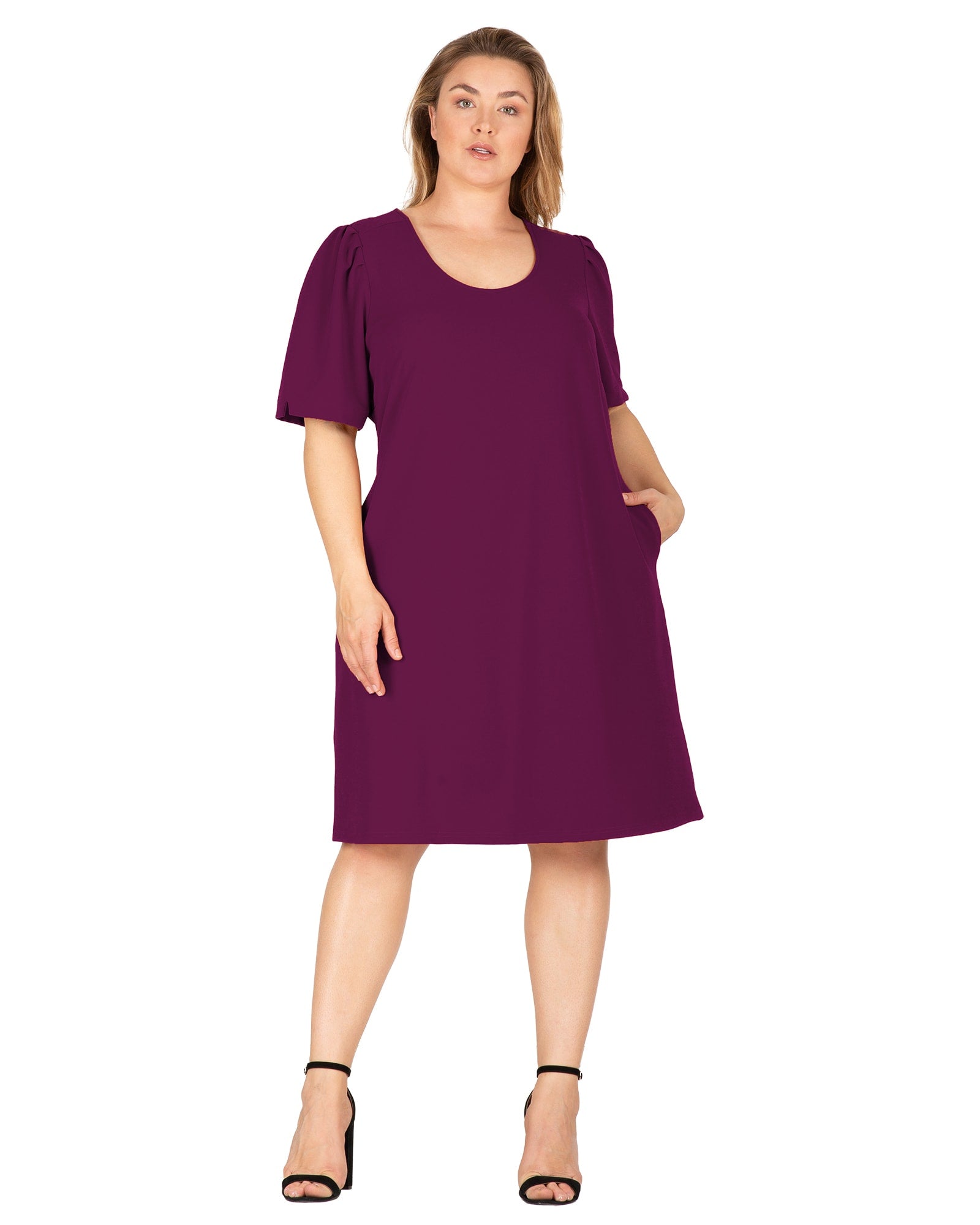 Purple Midi Dress