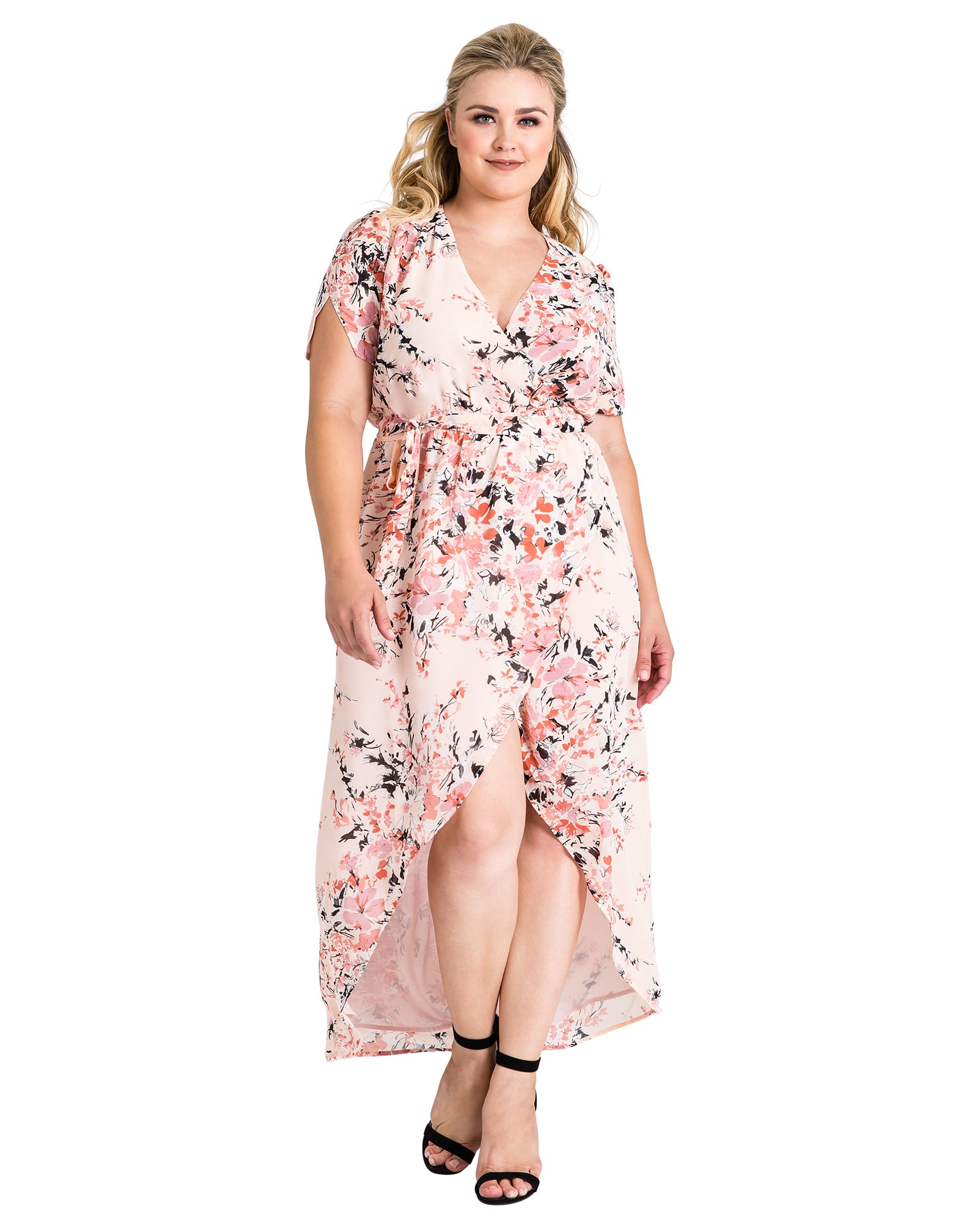 Emery Faux-Wrap Maxi Dress | Garden Floral