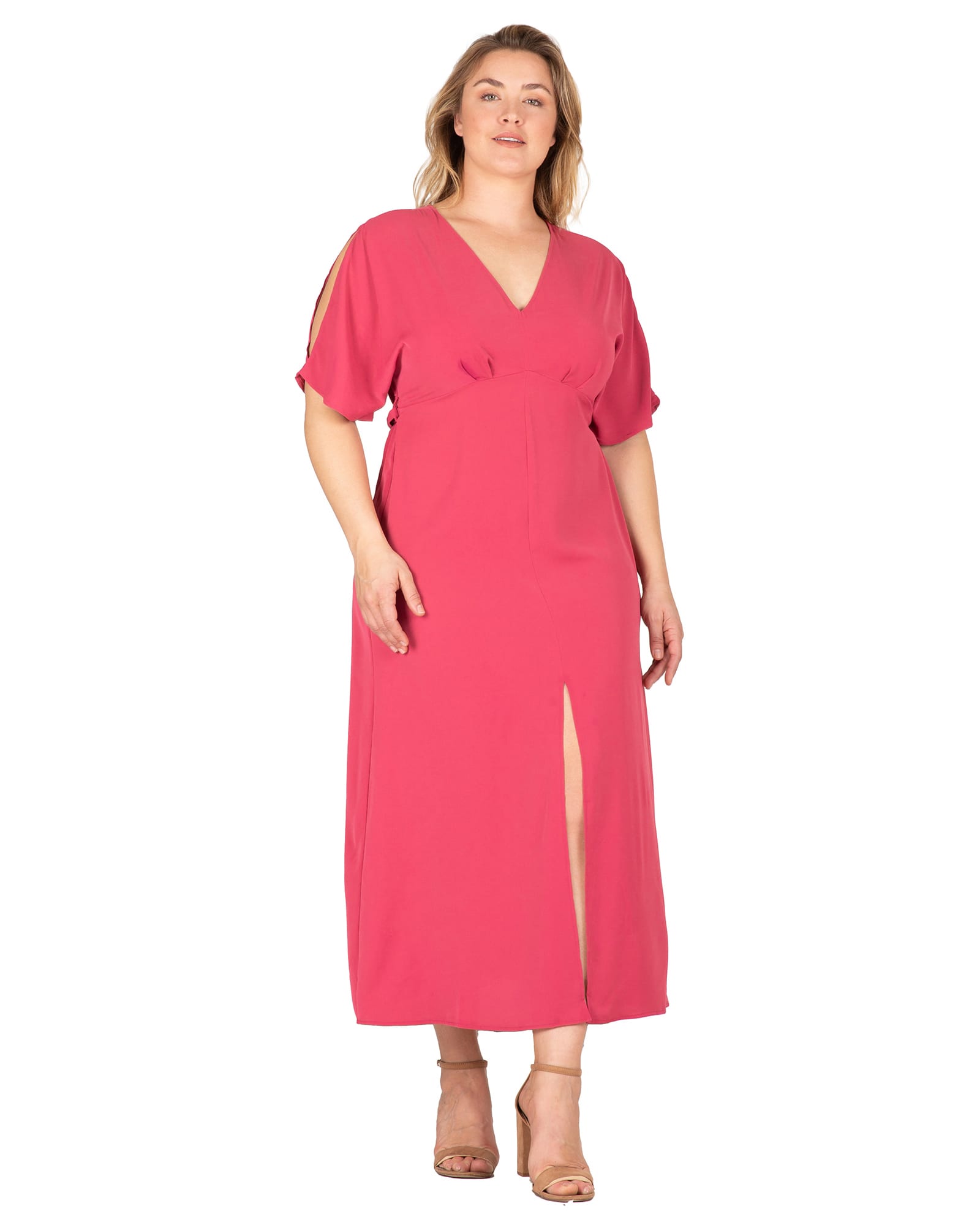 Adeline Kimono Maxi Dress | Rose