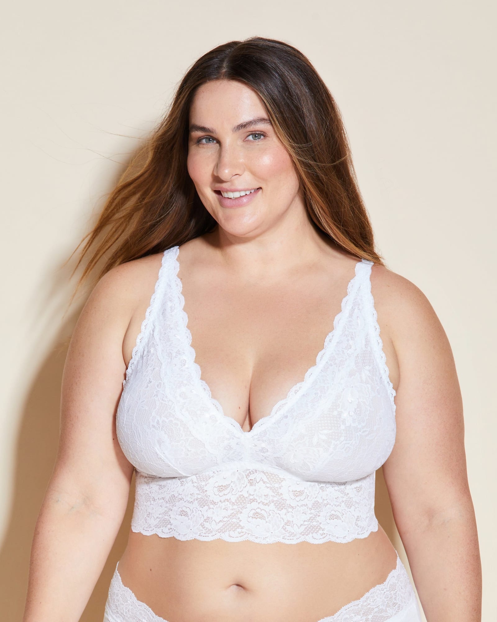 Plus Size White Bra