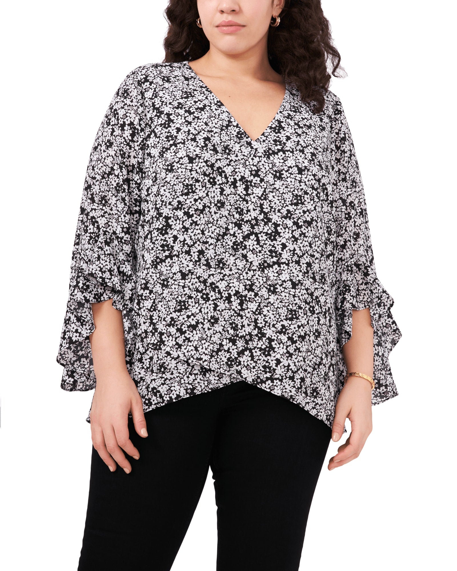 Harper Georgette Pullover 3/4 Sleeve Blouse  Plus size outfits, Plus size  fashion, Plus size fashion tips