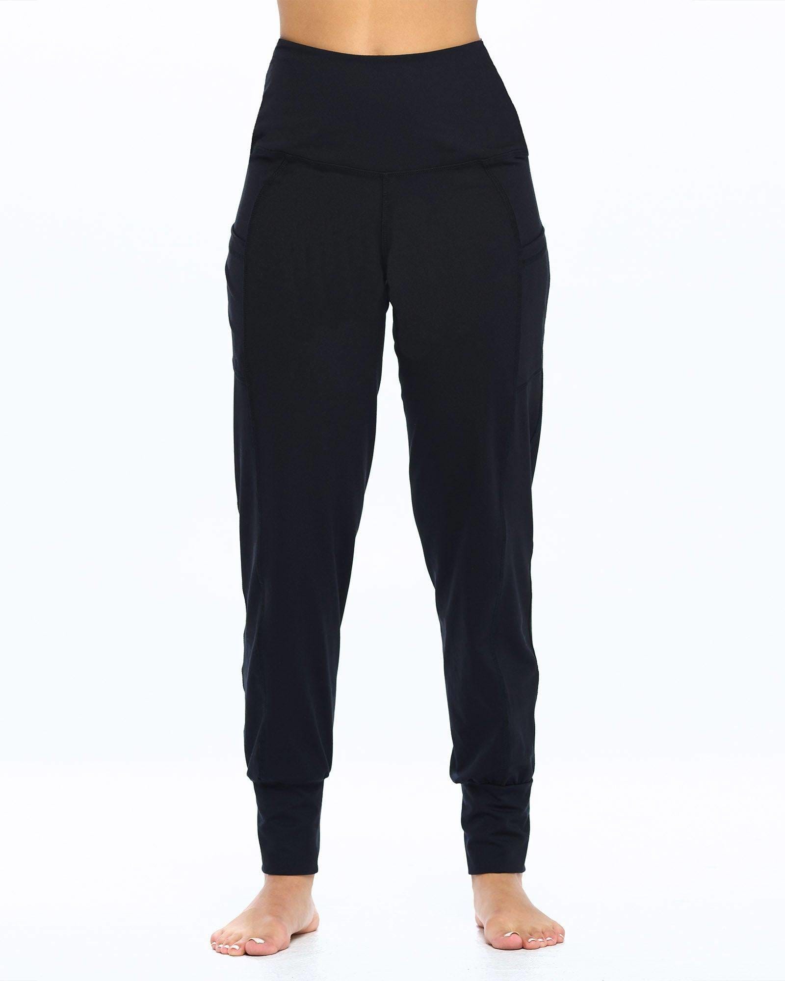 High Waist Yoga Pant Jogger | Black