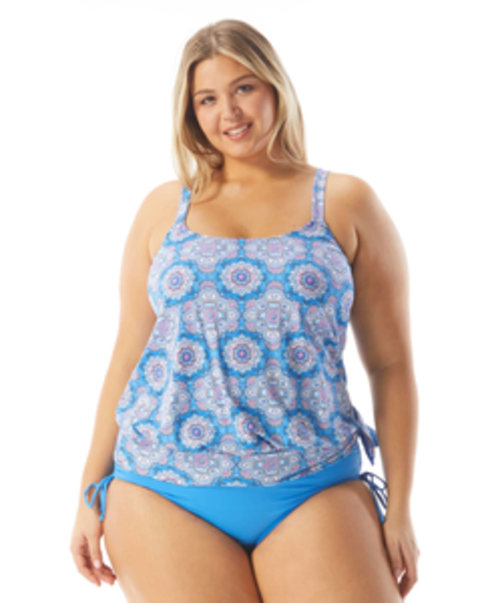 Sarah Print Side Tie Tankini Top | PARADISE PERI