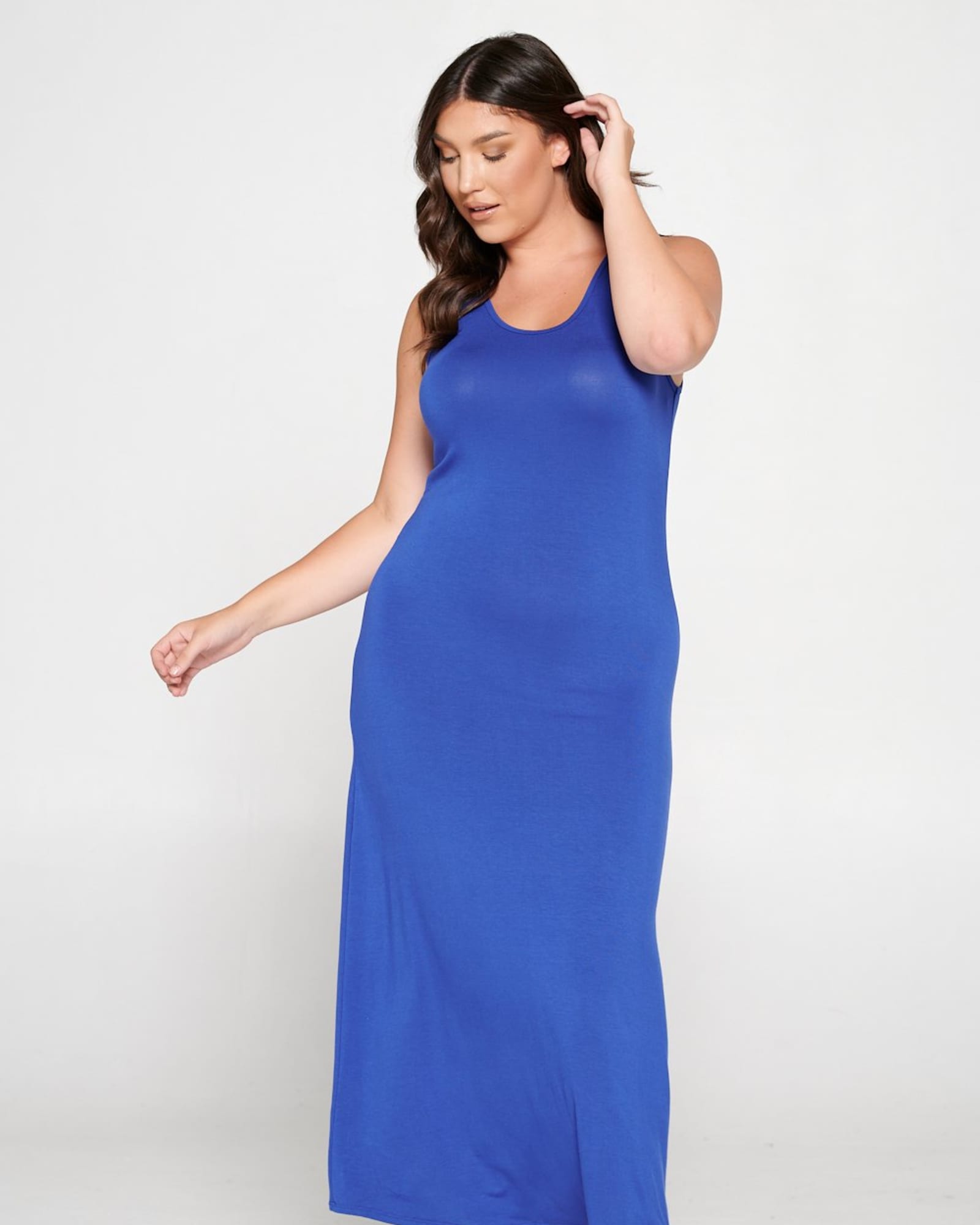 Royal Blue Maxi Dress Plus Size