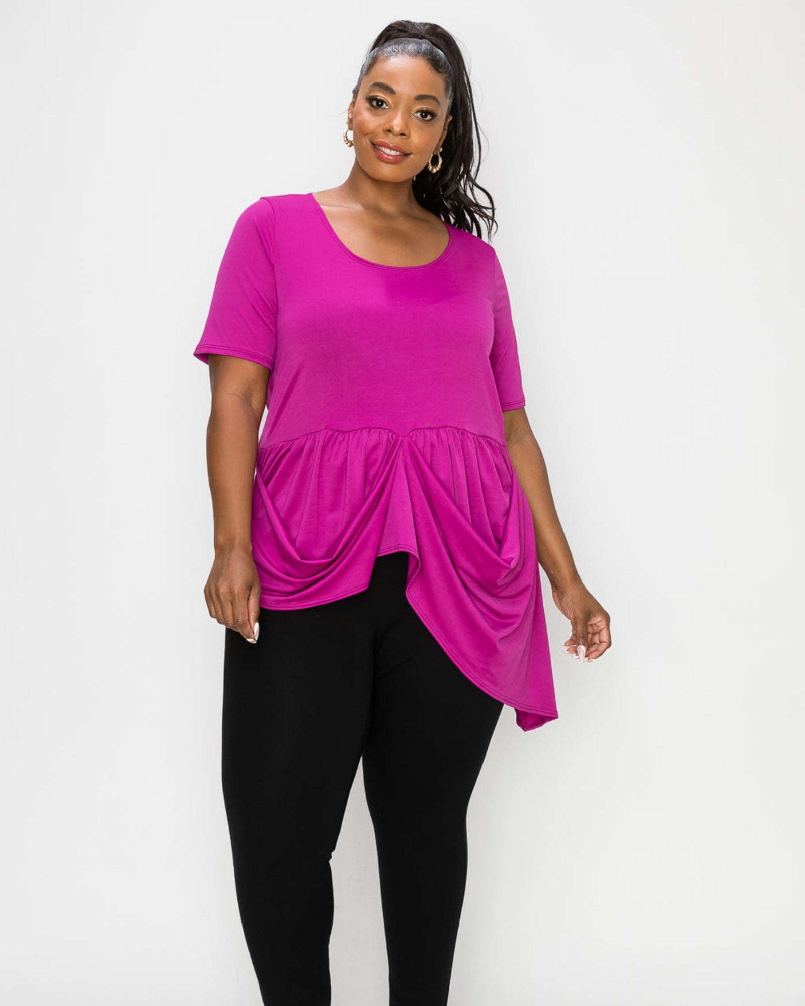 Sanctuary Asymmetrical Peplum Top – L I V D