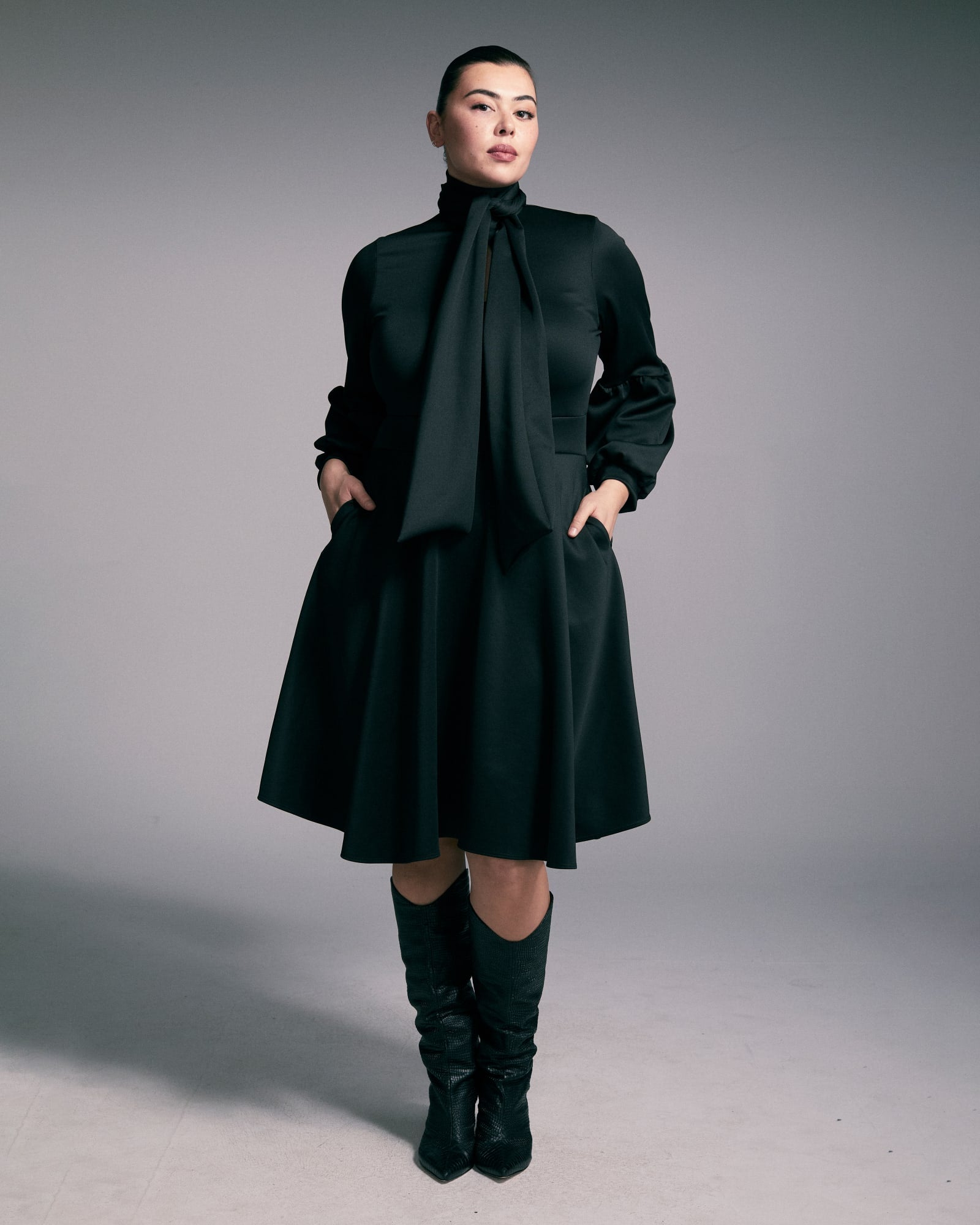 Bekah Flare Dress | Black