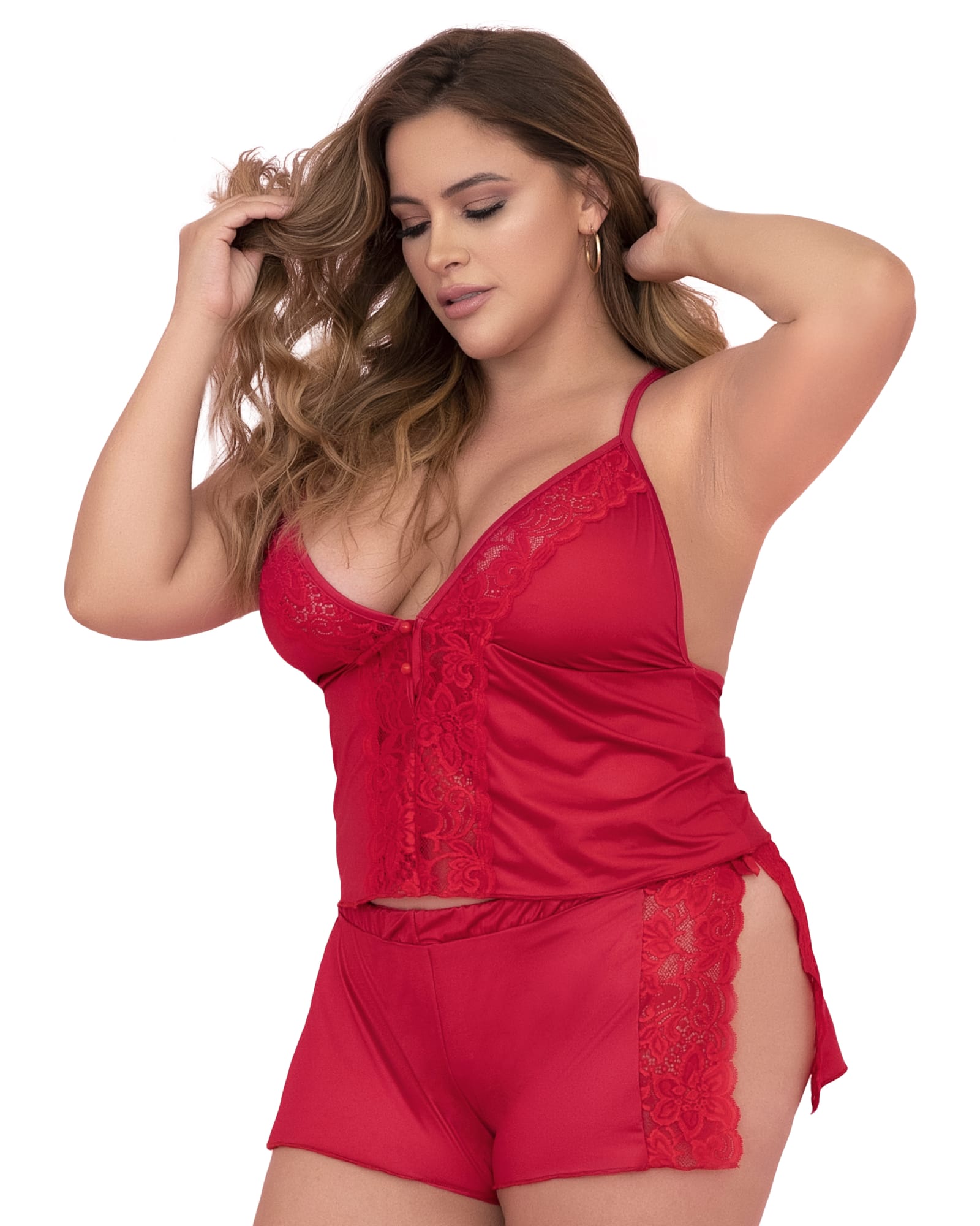 Rosey Two Piece Sleep Set | Red