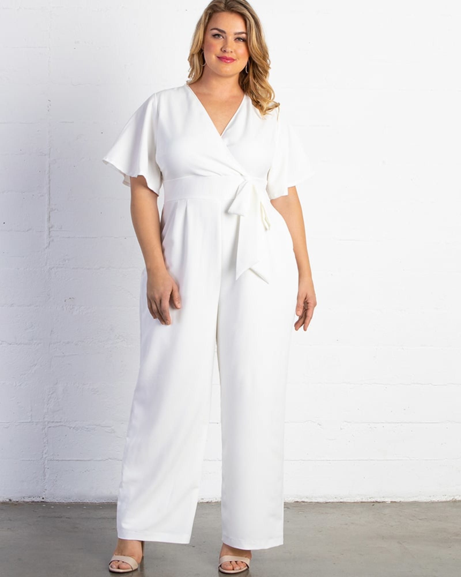 Karina Crepe Jumpsuit | IVORY