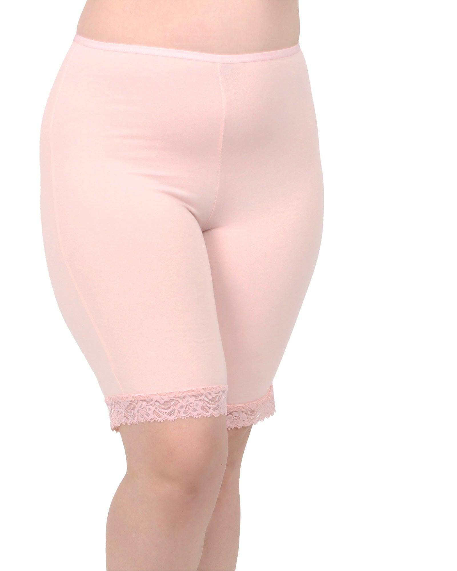 Lux Cotton Modal Anti Chafing Slipshort | Iced Rose