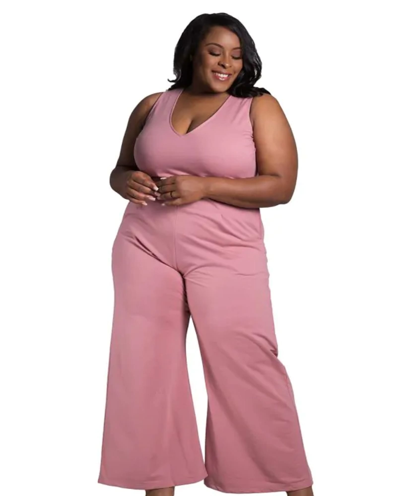 Poetic Justice Plus Size Curvy Women's Olive Green Wide Leg