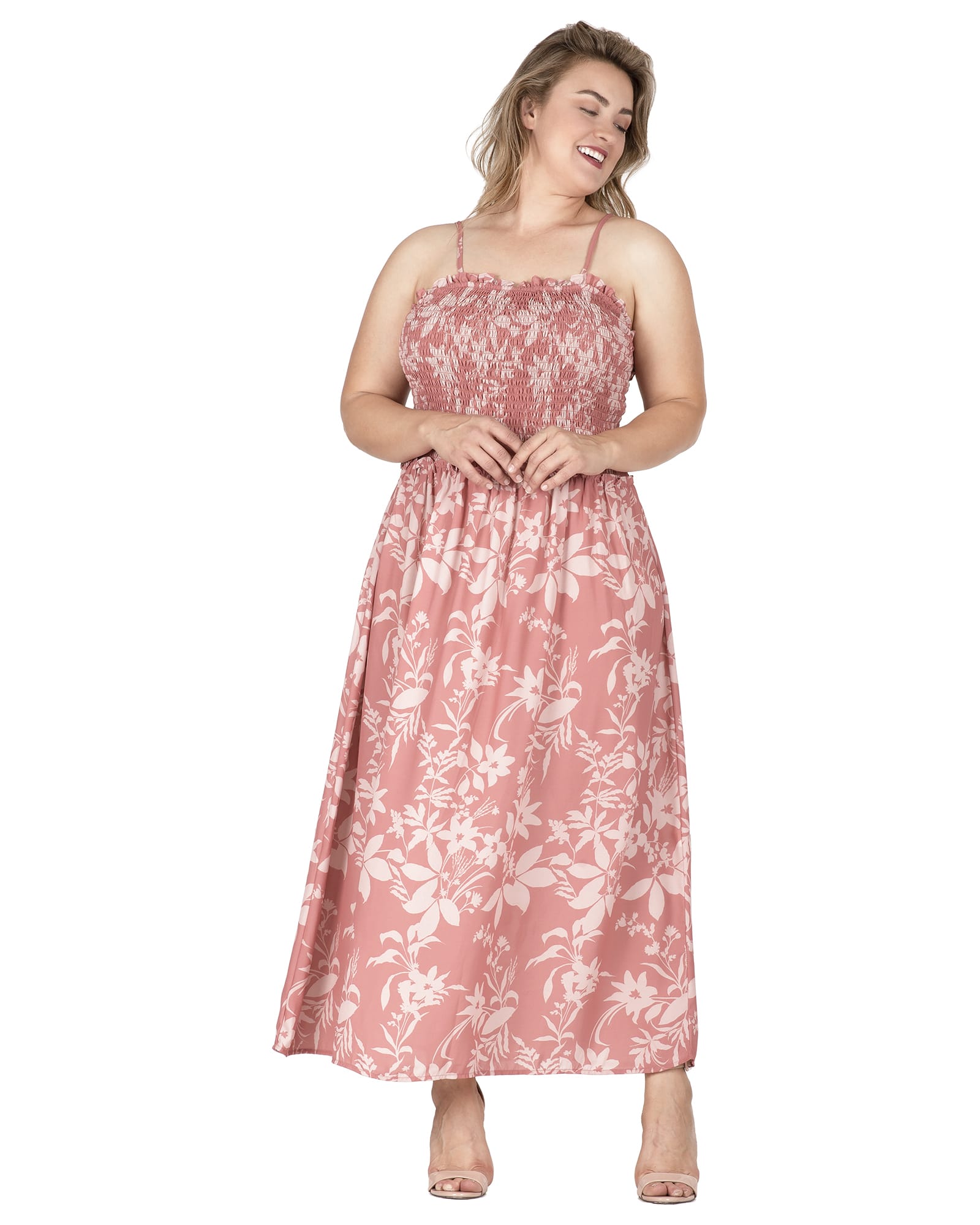 Dani Smocked Floral Maxi Dress | Floral