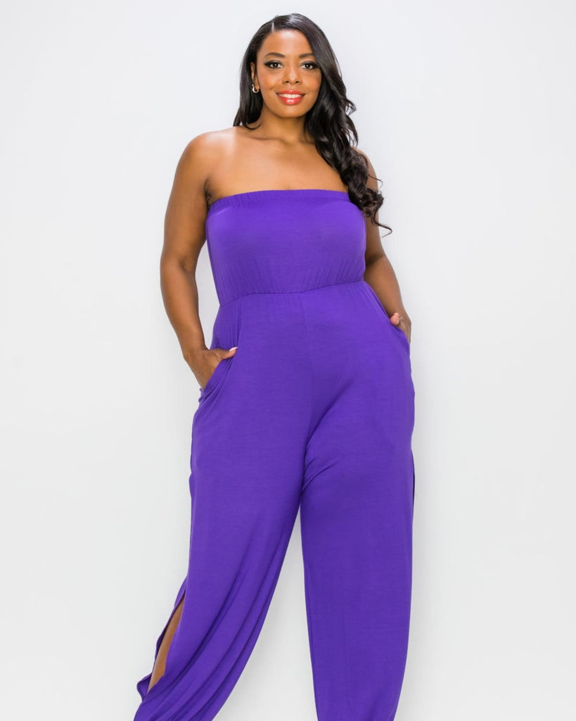 Plus Size Lillian Jumpsuit | Purple