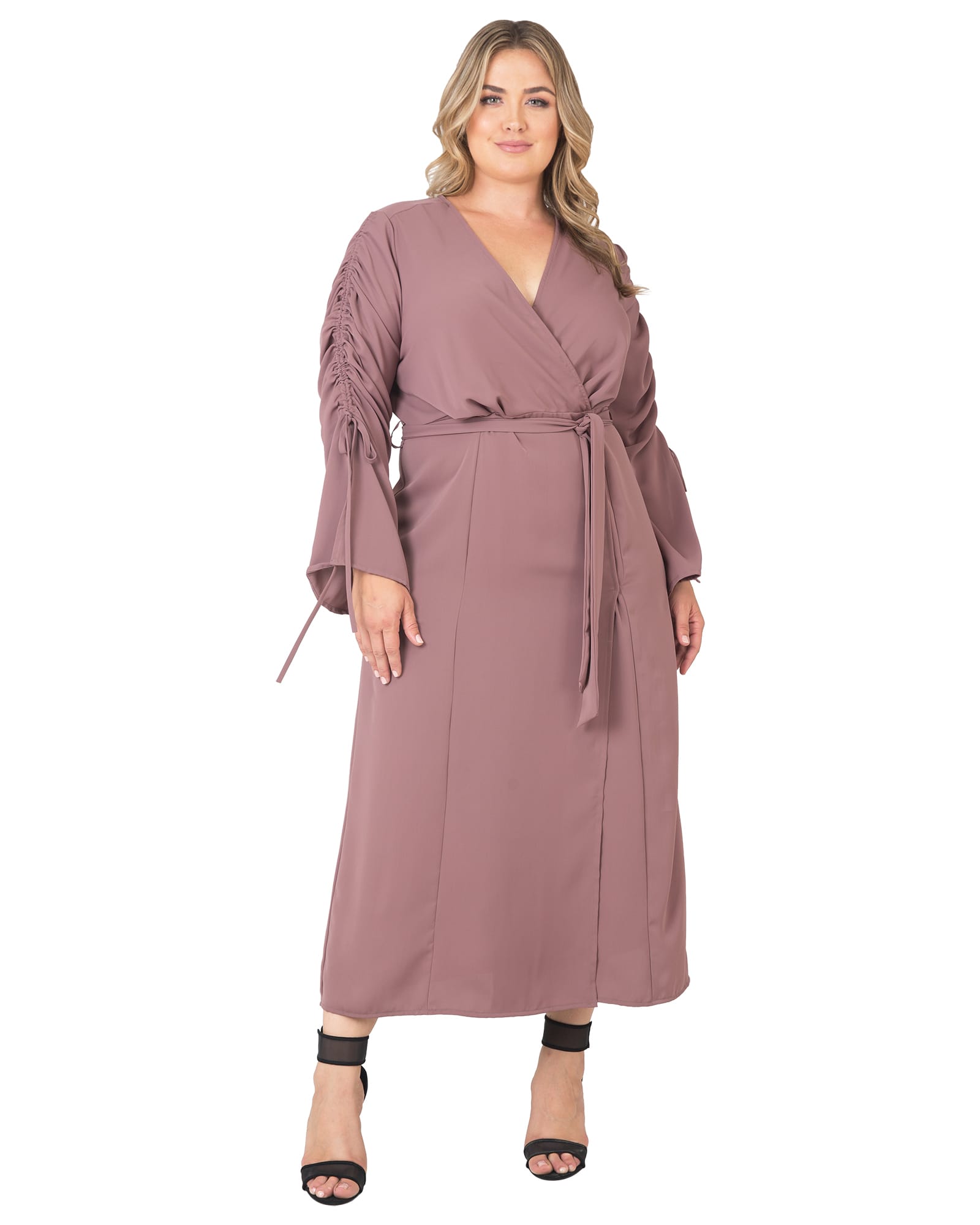 Kimberly Wrap Maxi Dress | RASPBERRY
