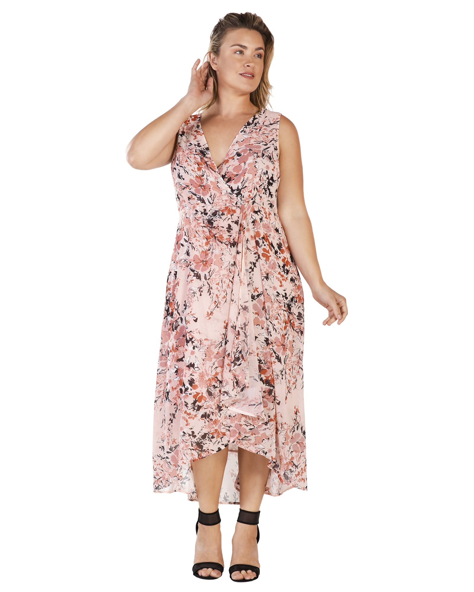Leia High Low Maxi Dress | Garden Floral