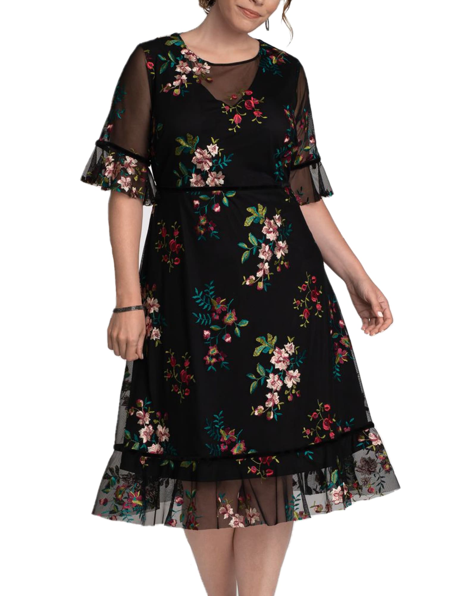 Wildflower Embroidered Dress | ONYX