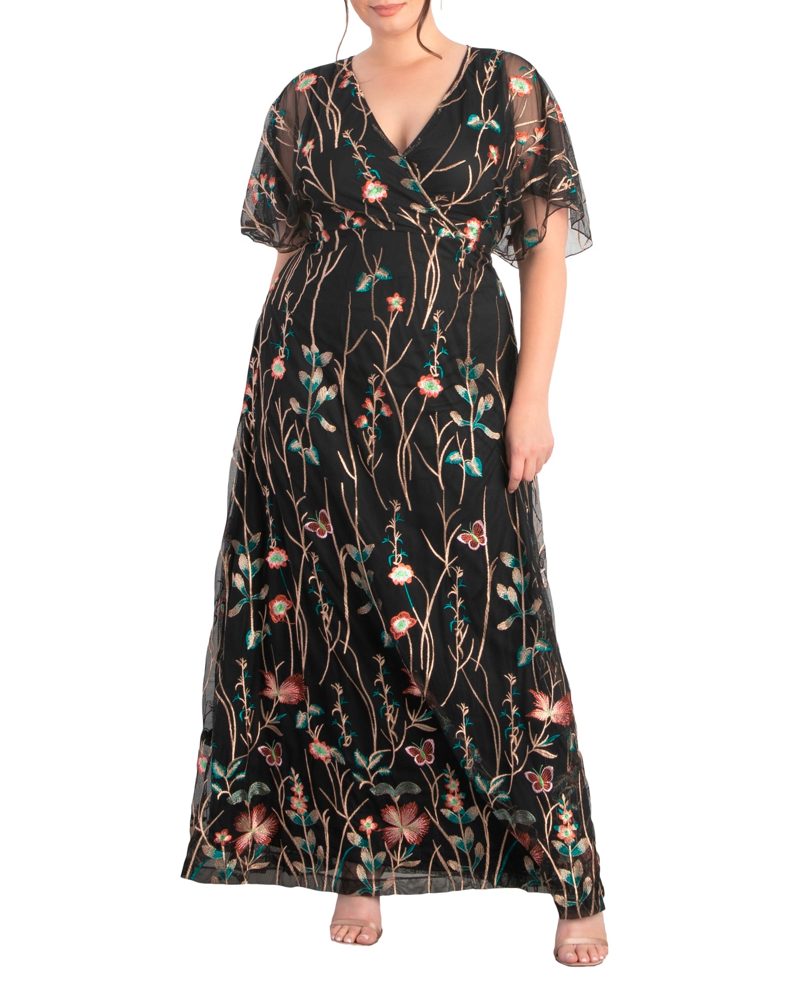 Embroidered Elegance Evening Gown | ONYX