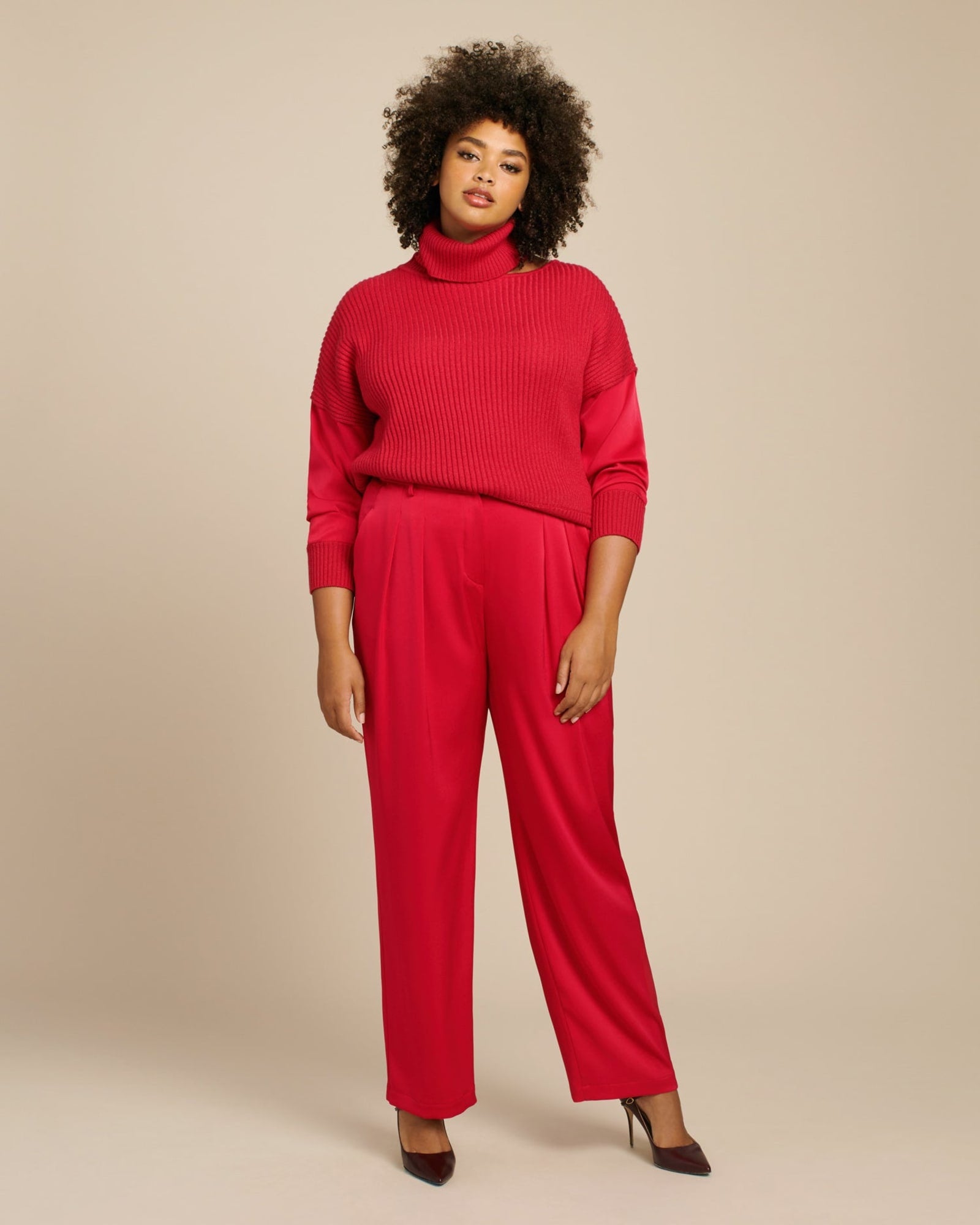 Petite Solid Fixed-Waist Slant-Pocket Wide-Leg Pants, Created for Macy's