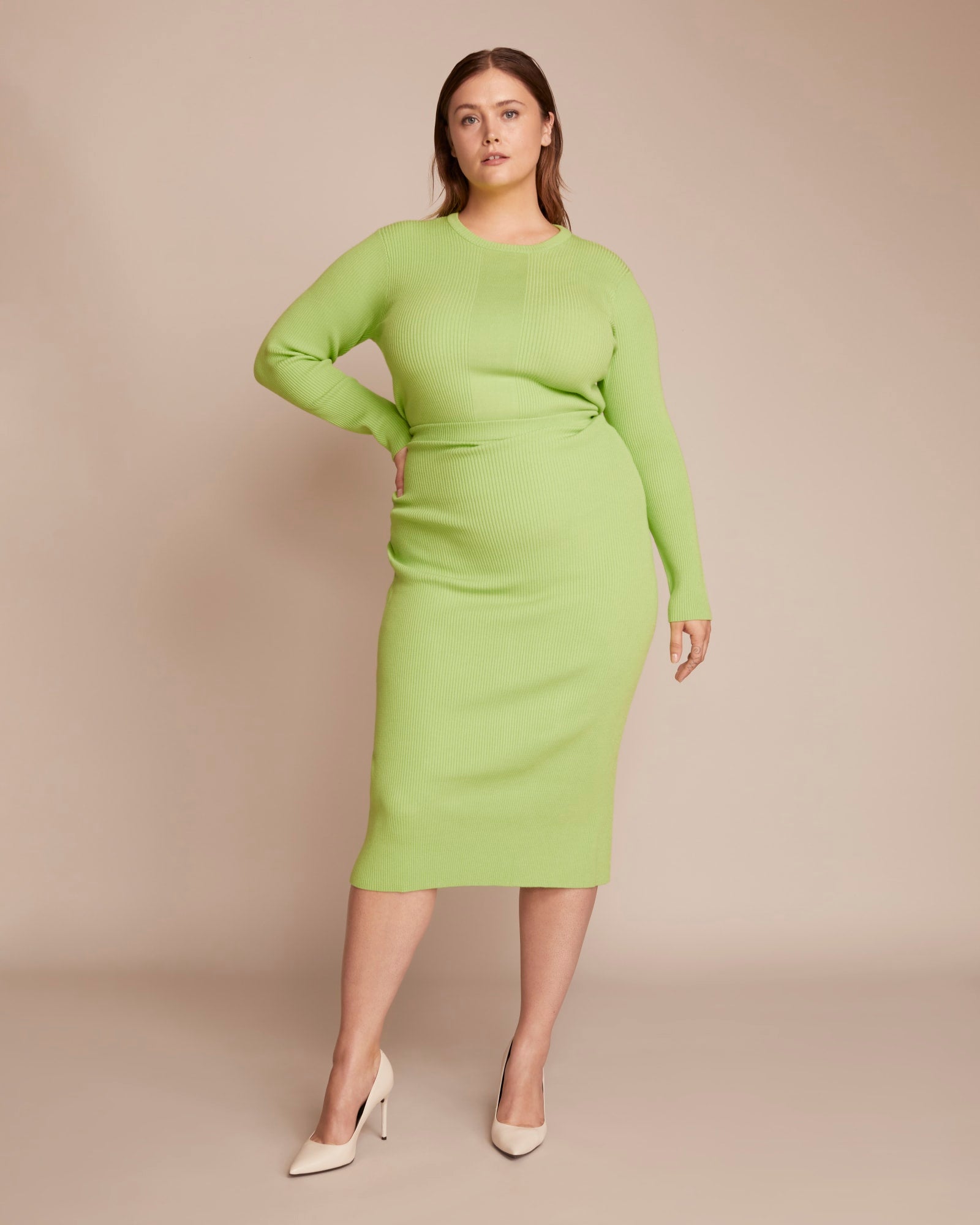 Chrisette Sweater Skirt | Green