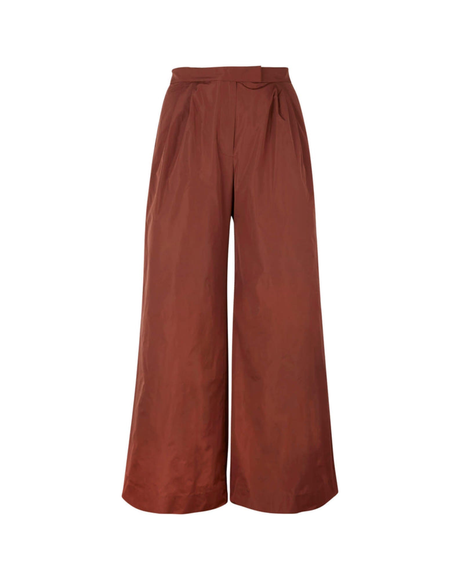 Larissa Trousers - Linen Look Mid Waisted Relaxed Straight Leg