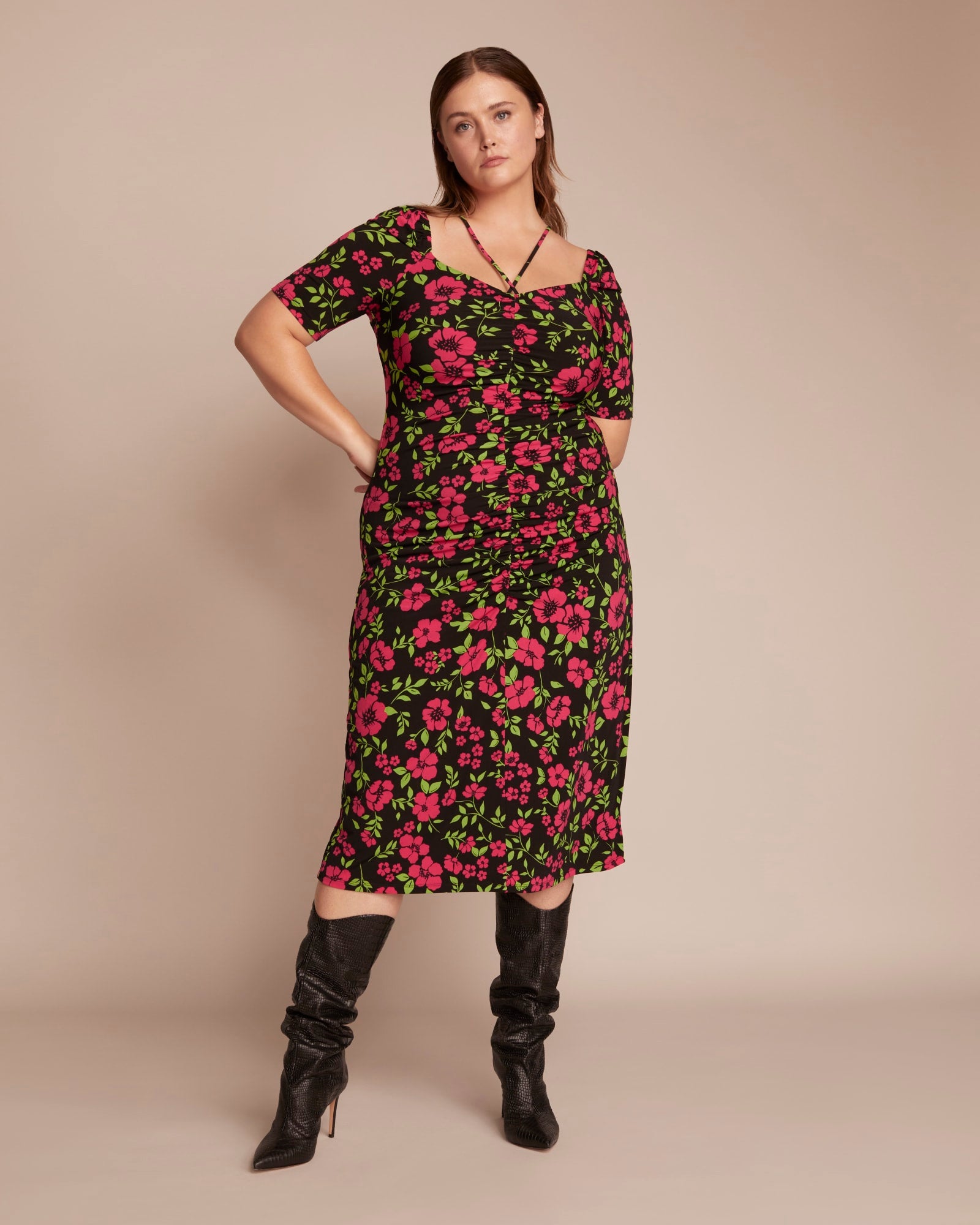Lauryn Midi Dress | Falling Floral