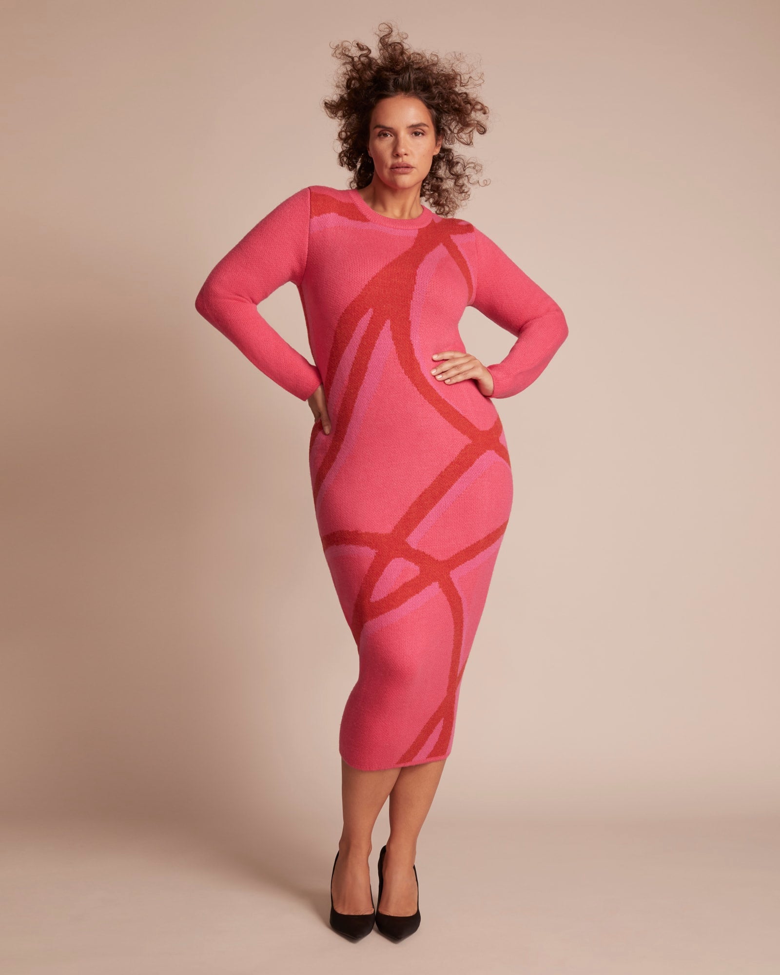 Alexia Sweater Dress | Pink
