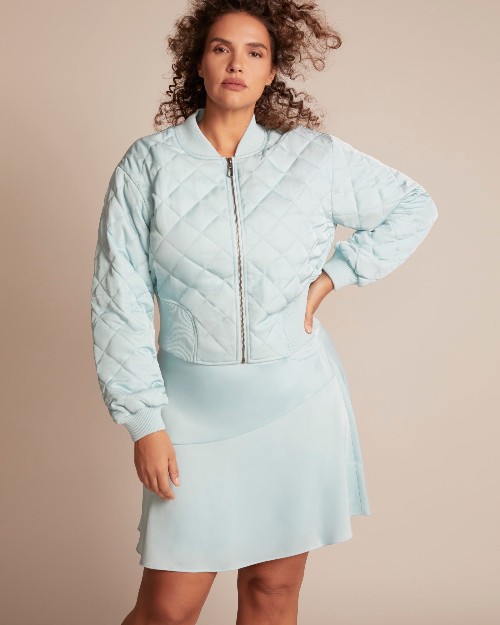 Sita Quilted Jacket | Mint