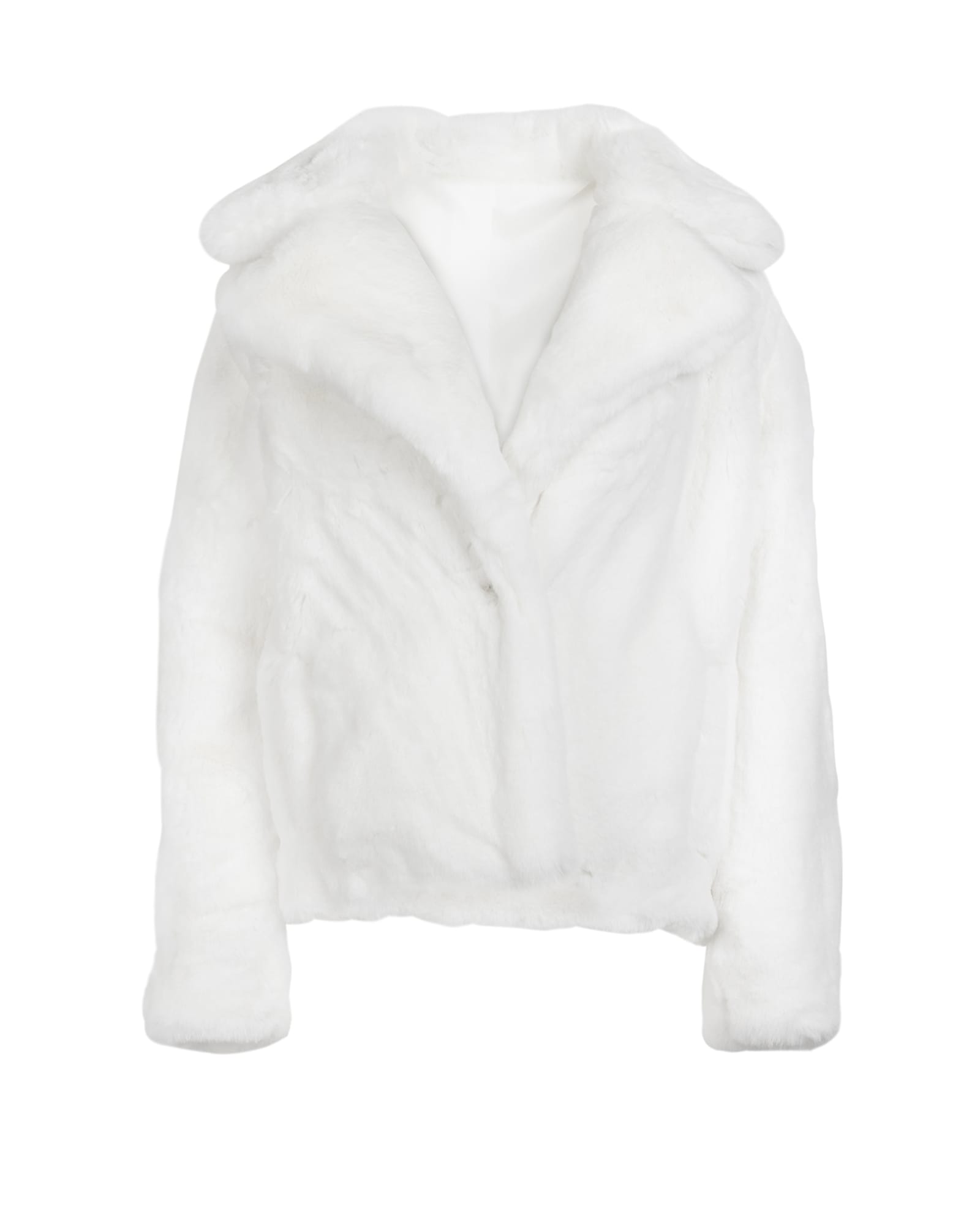 White Faux Fur Coat | White