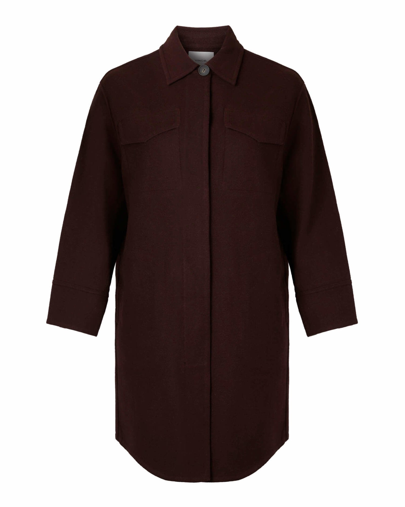 Double Wool Shirt Coat | Hickory