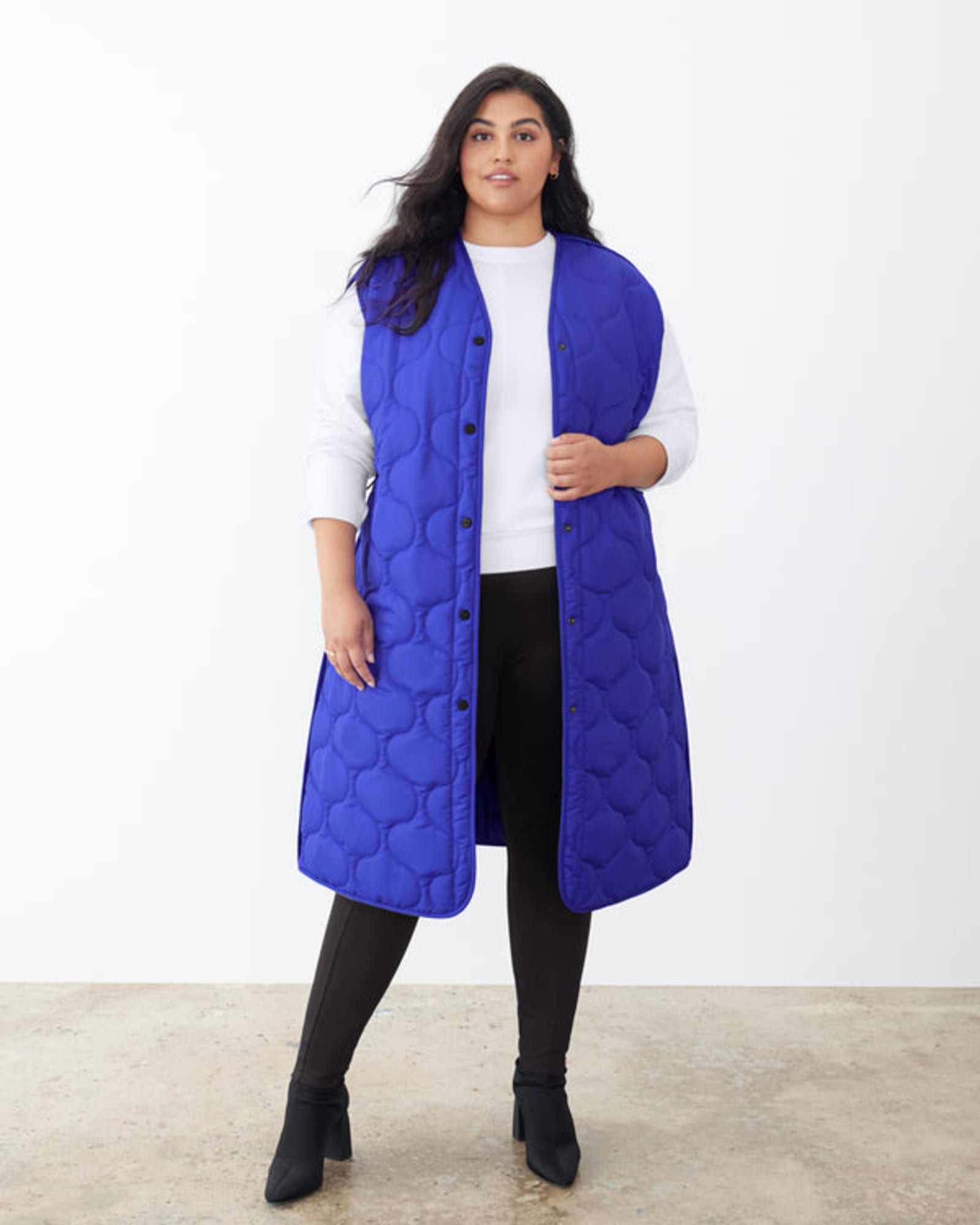 Quilted Vest | Future Blue