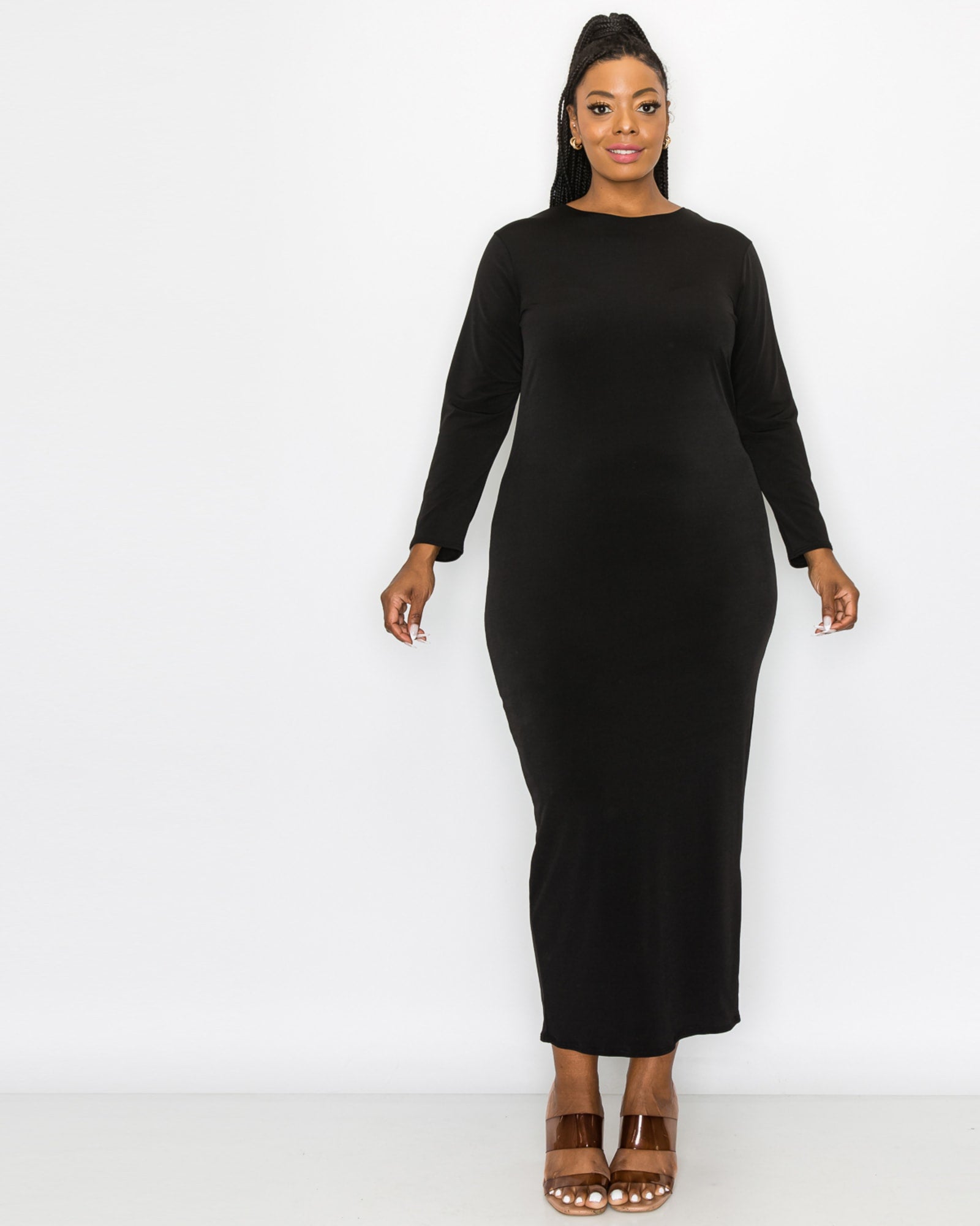 Evalina Midi Dress | Black