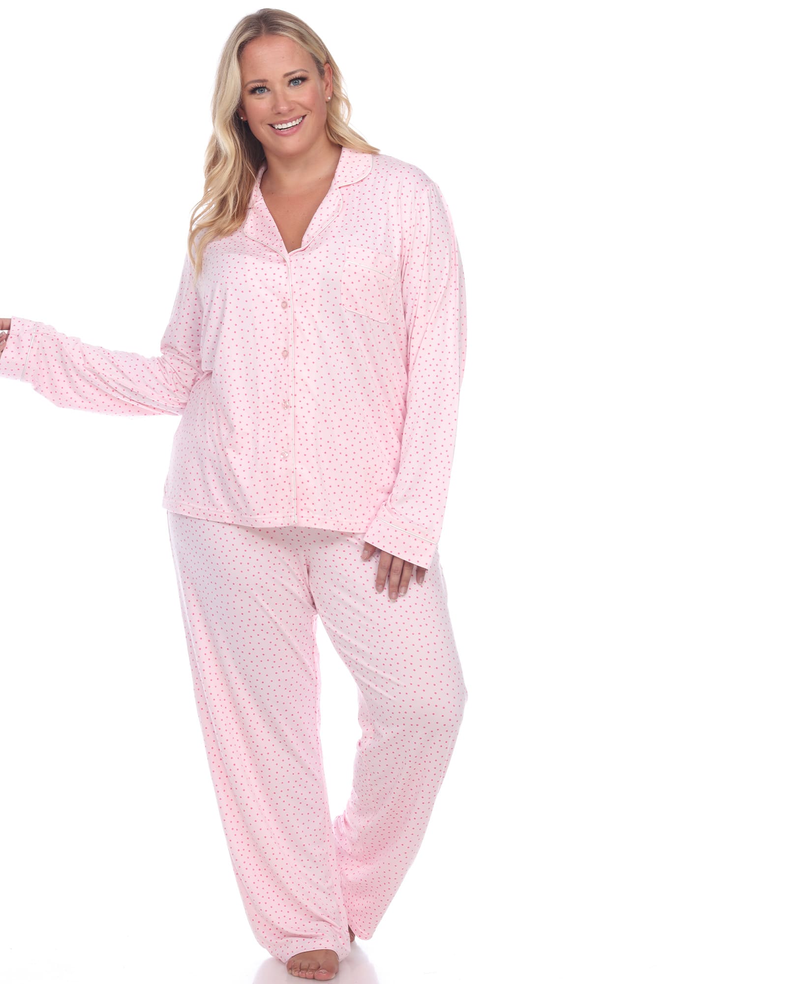 Long Sleeve Pajama Set | Pink