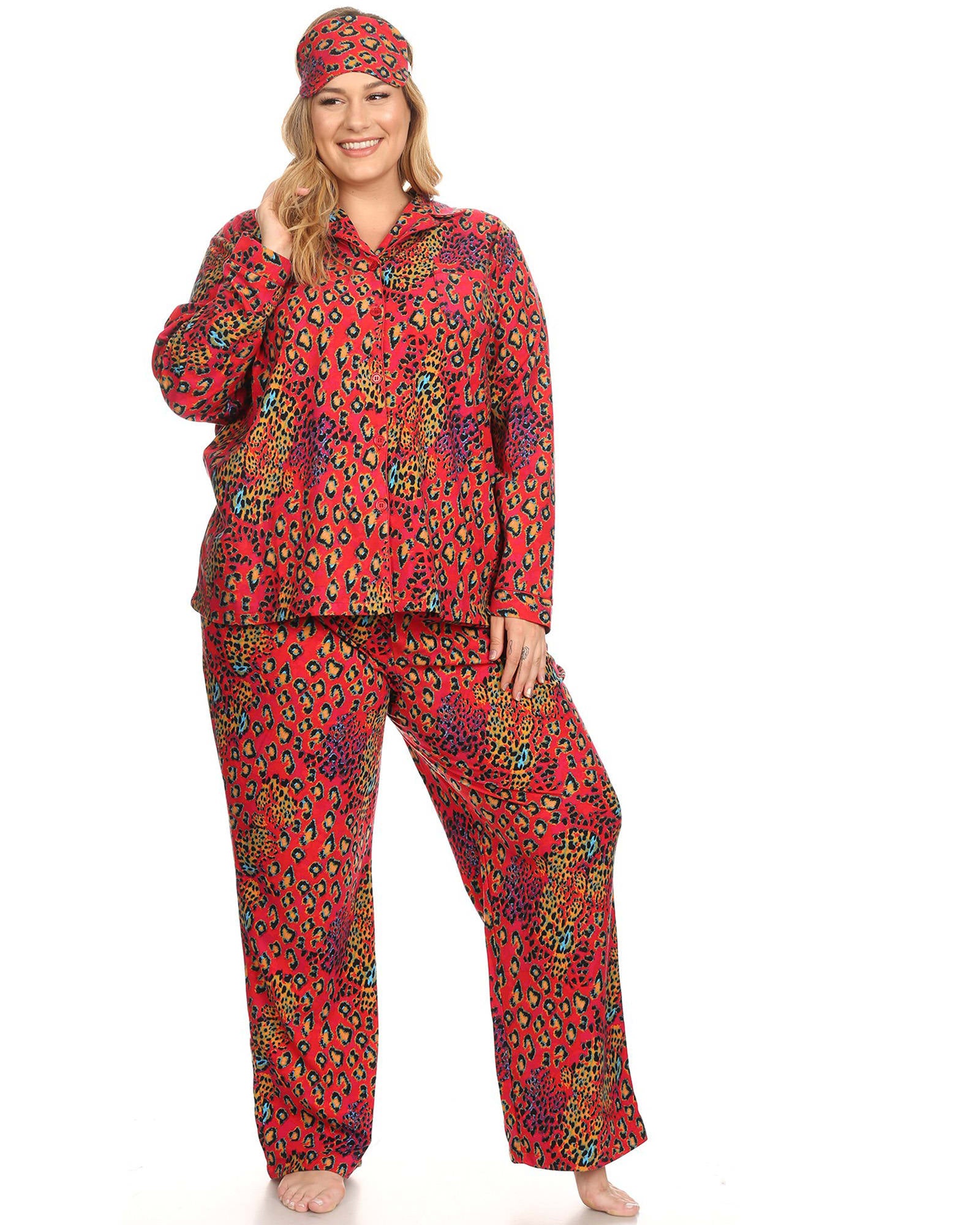 3-piece Plus-size Pajama Set