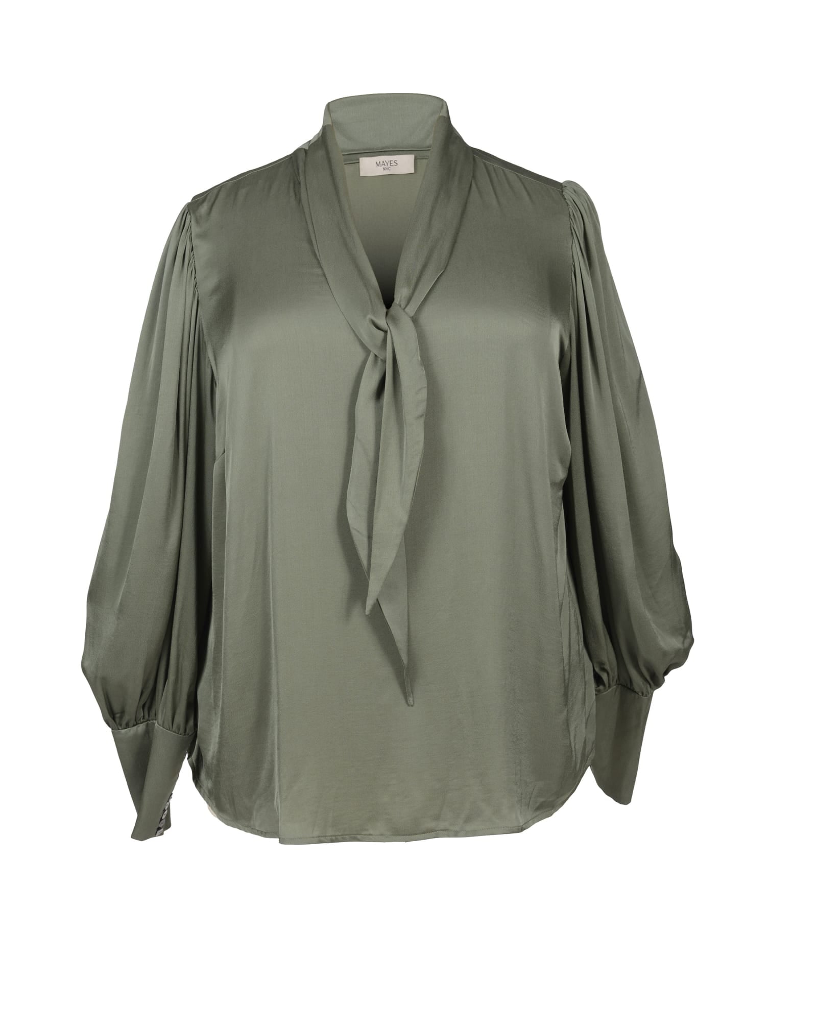 Shop Niamh Blouson Sleeve Blouse in Green