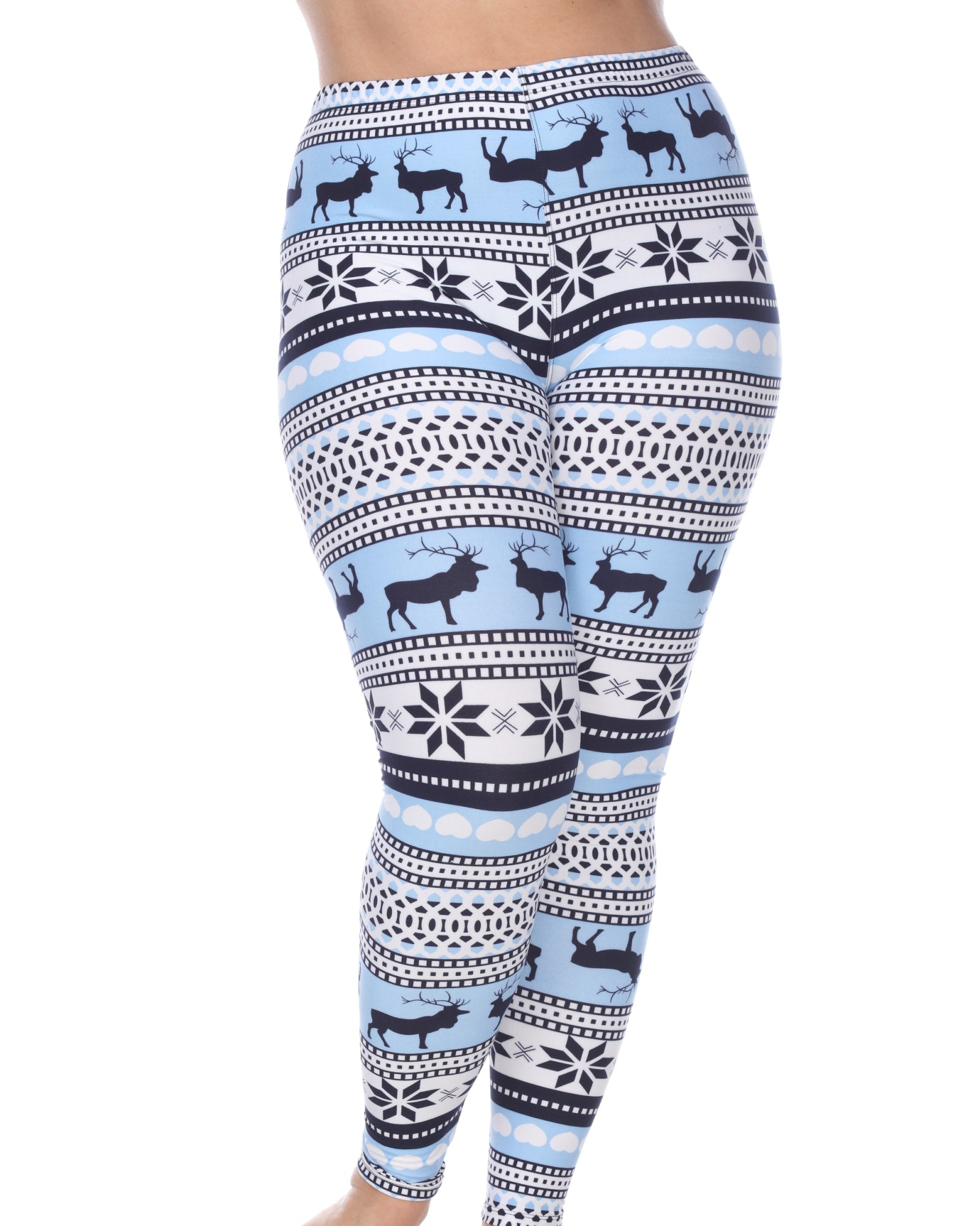 Printed Leggings | Blue White