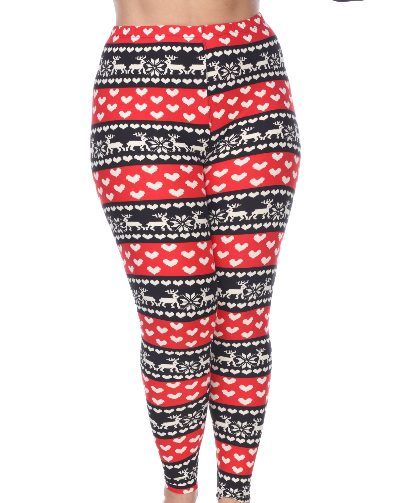 Printed Leggings | Red White