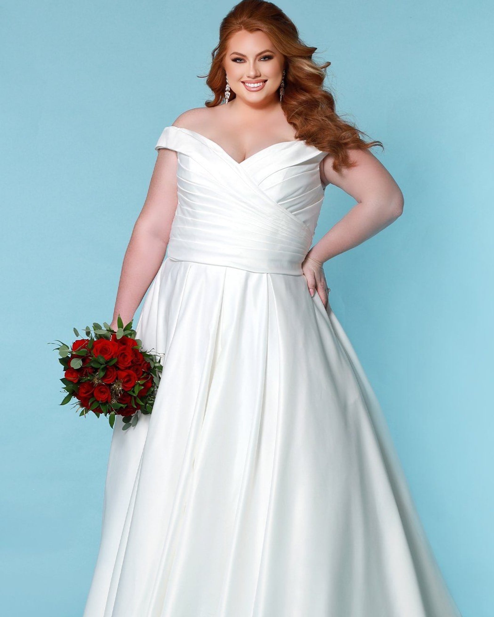 Plus Size Wedding Dress With Slit Wedding Dress