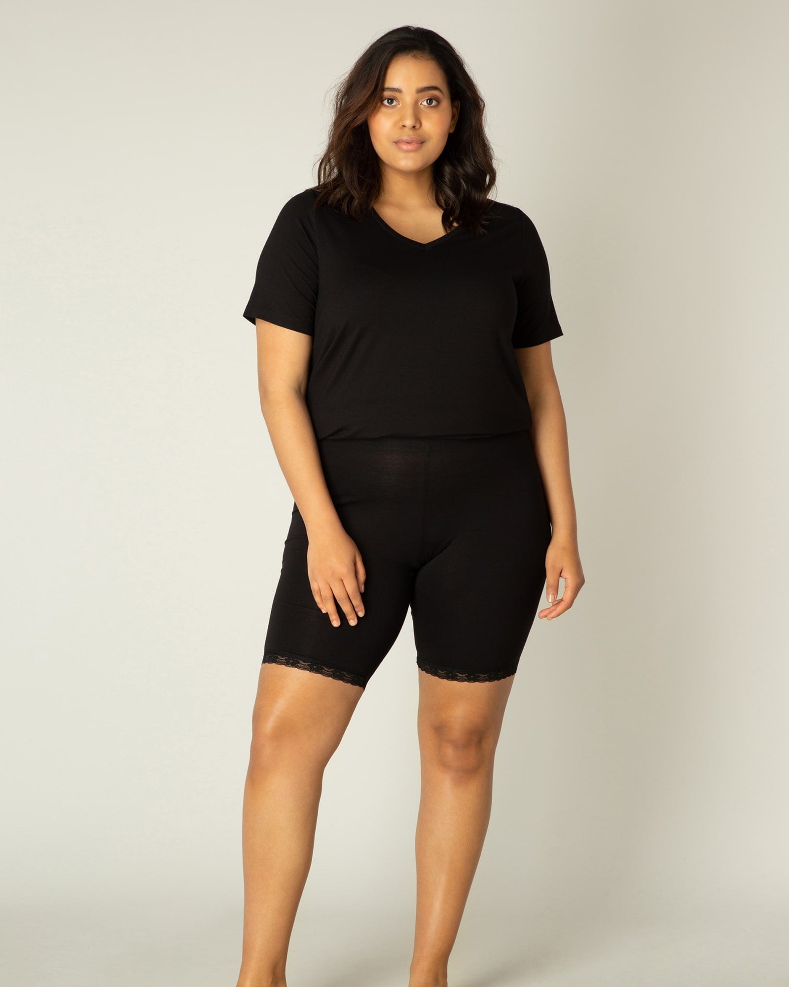 Poetic Justice Curvy Stretch Ponte Pull On Stitching Moto Legging