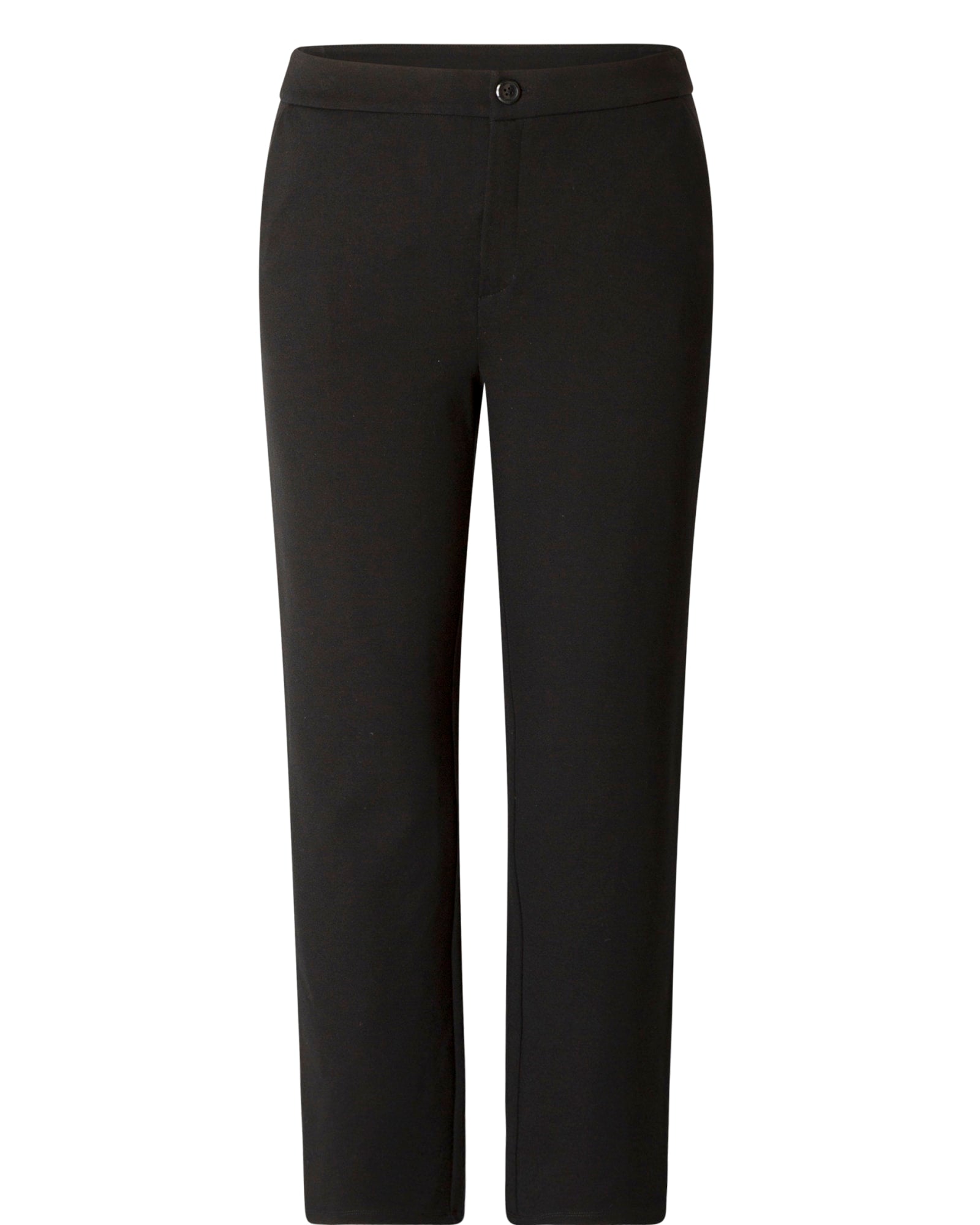 Diane Von Furstenberg Black Cotton Stretch Tapered Pants M Diane