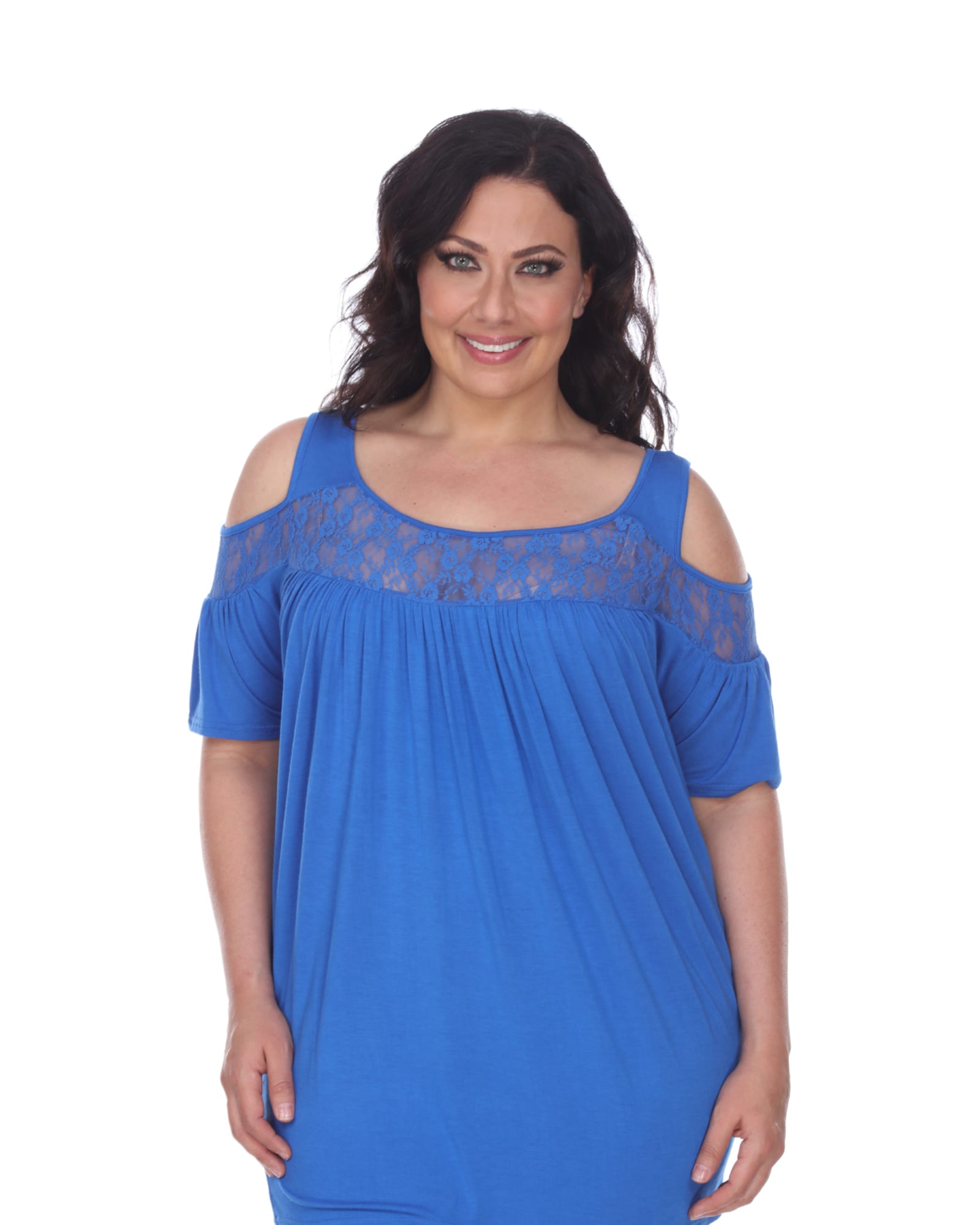 Bexley Lace Tunic Top | Royal Blue